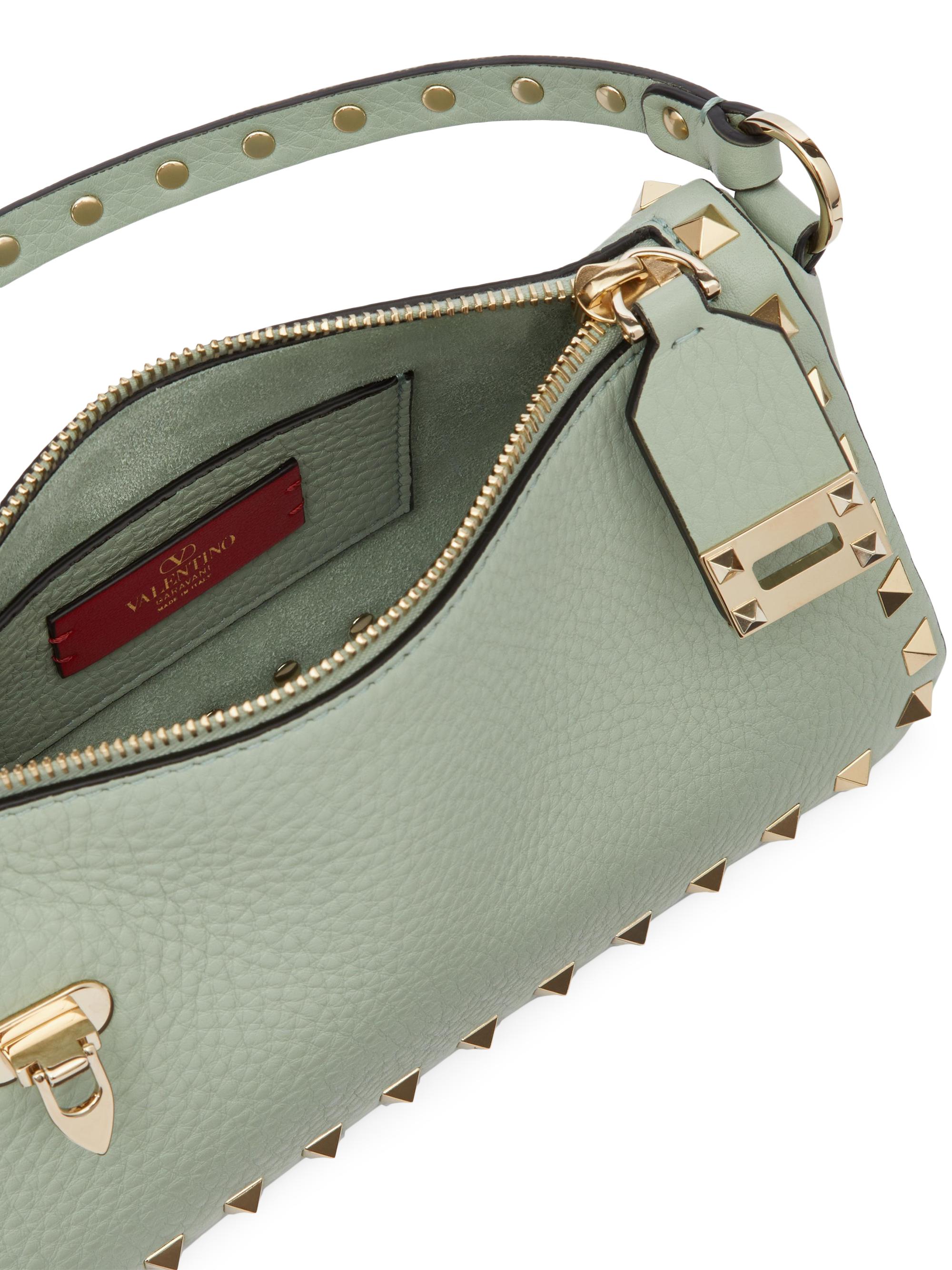 Valentino Garavani Small Rockstud Grainy Calfskin Crossbody Bag