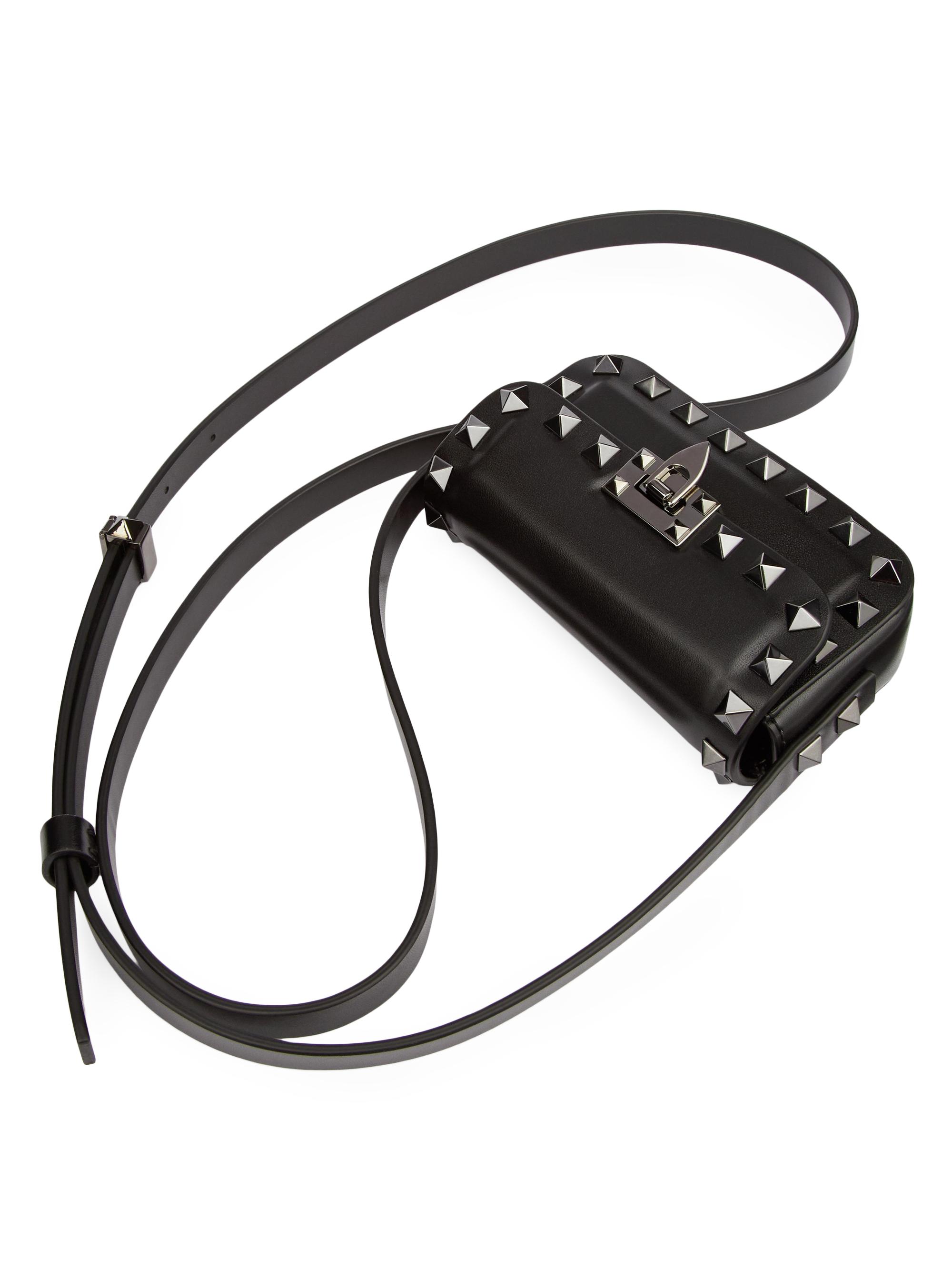 Shop Valentino Garavani Micro Rockstud23 Shoulder Bag In Smooth  