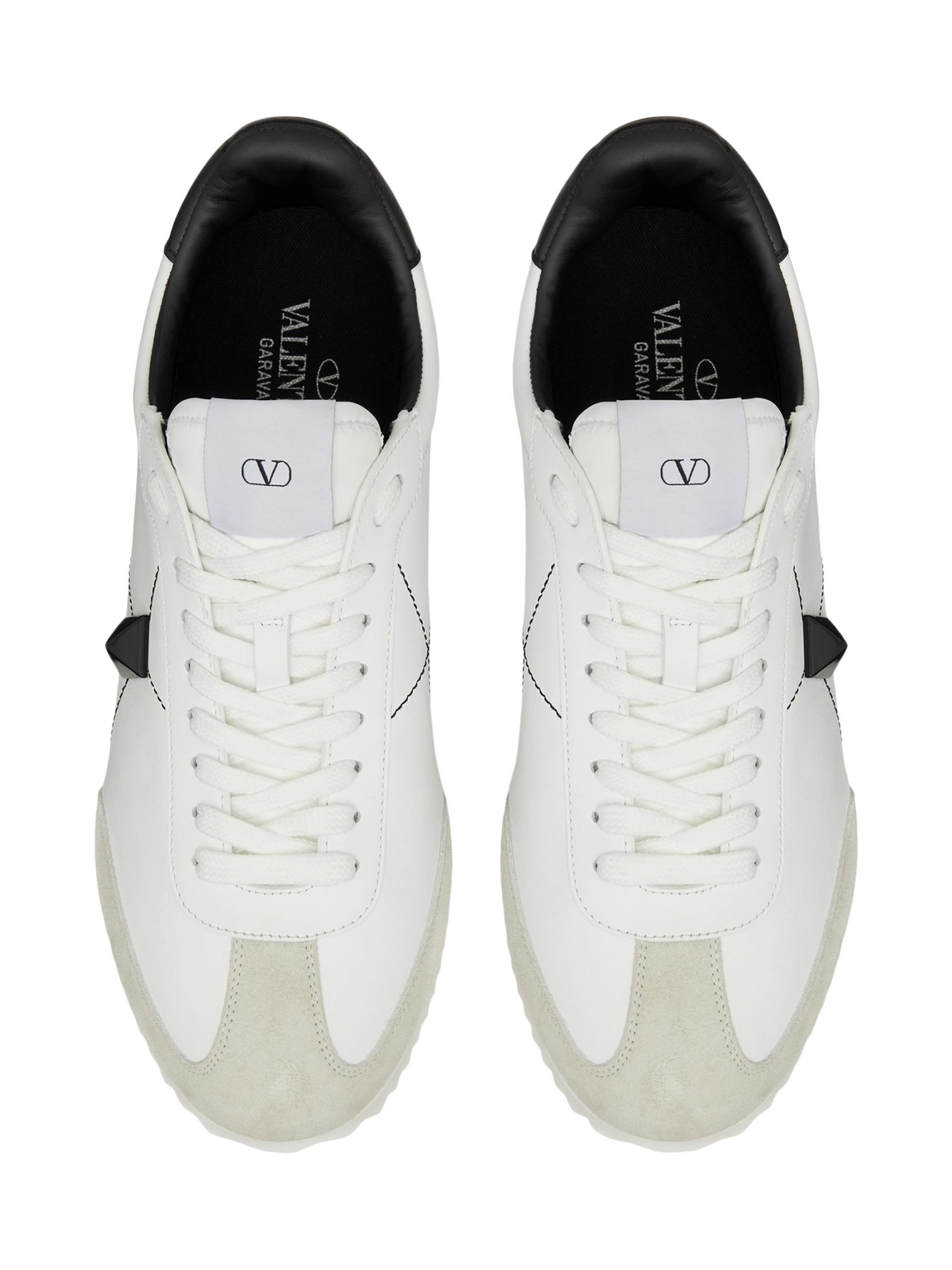 VALENTINO GARAVANI - Stud Around Leather Sneakers