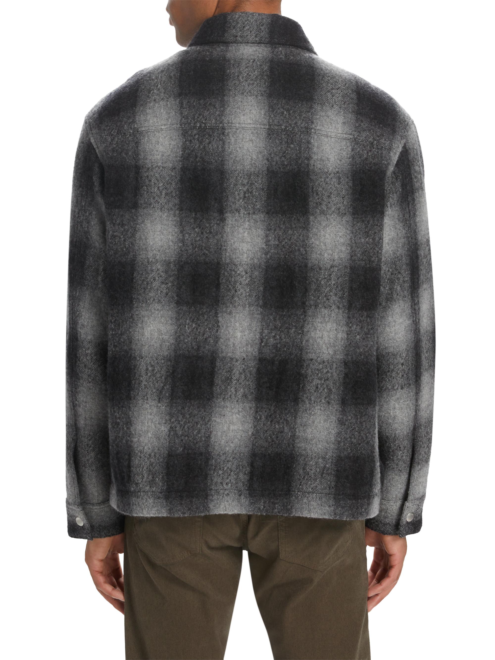 ジャケット・アウター shareef   WOOL CHECK LONG SHIRTS ジャケット・アウター shareef WOOL CHECK LONG SHIRTS Wool
