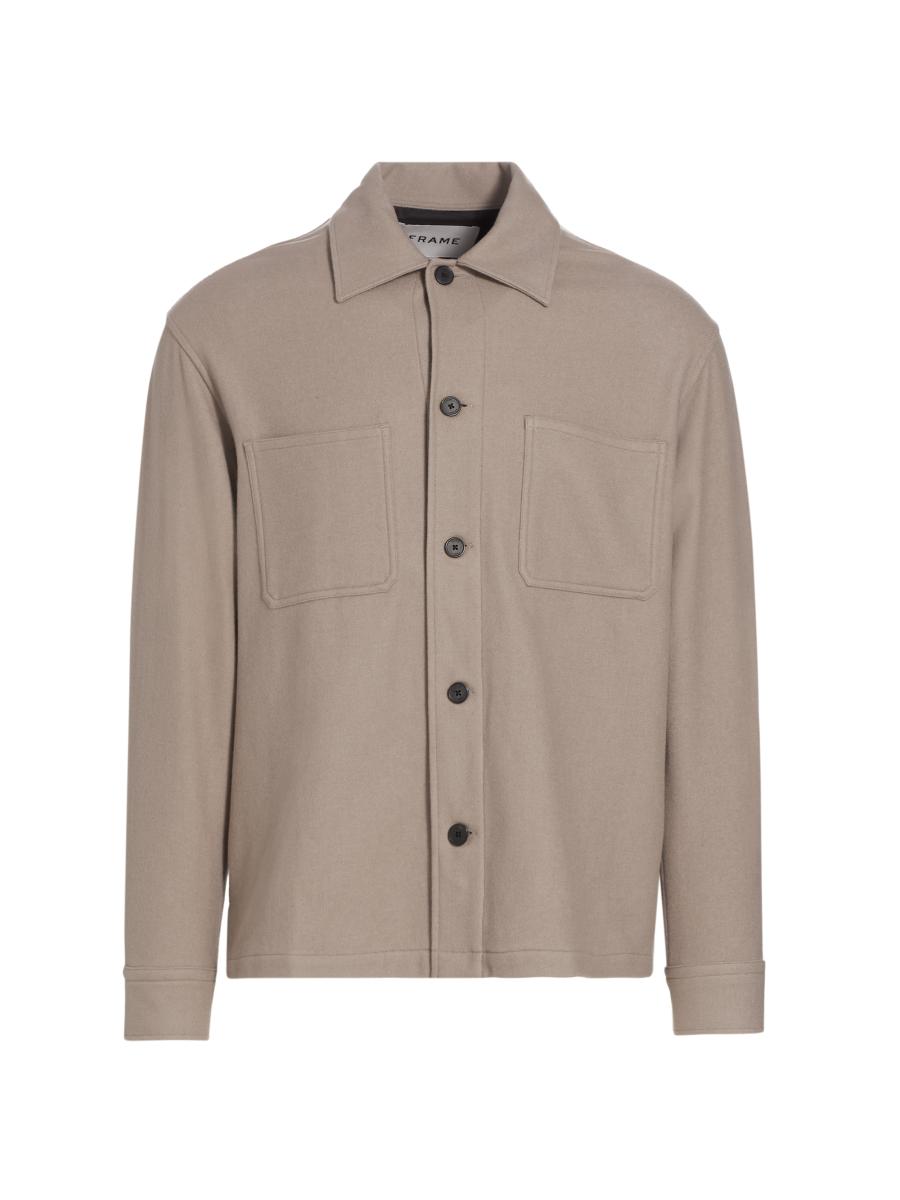 Frame Collared Shirt Jacket | Saks Fifth Avenue