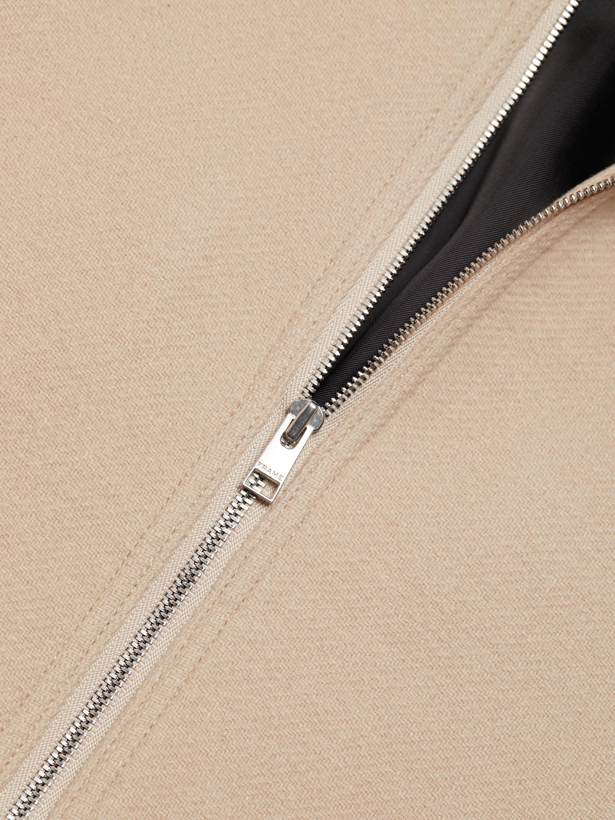 Frame Textured Wool Zip-Up Shirt Jacket | Saks Fifth Avenue