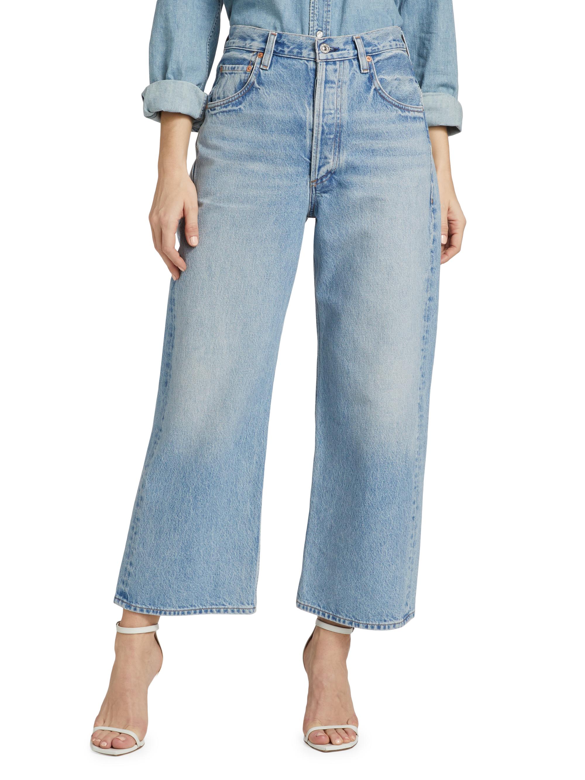 Citizens of Humanity Women's Vintage Gaucho High-Rise Wide-Leg Jeans - Misty | Thumbnail 3