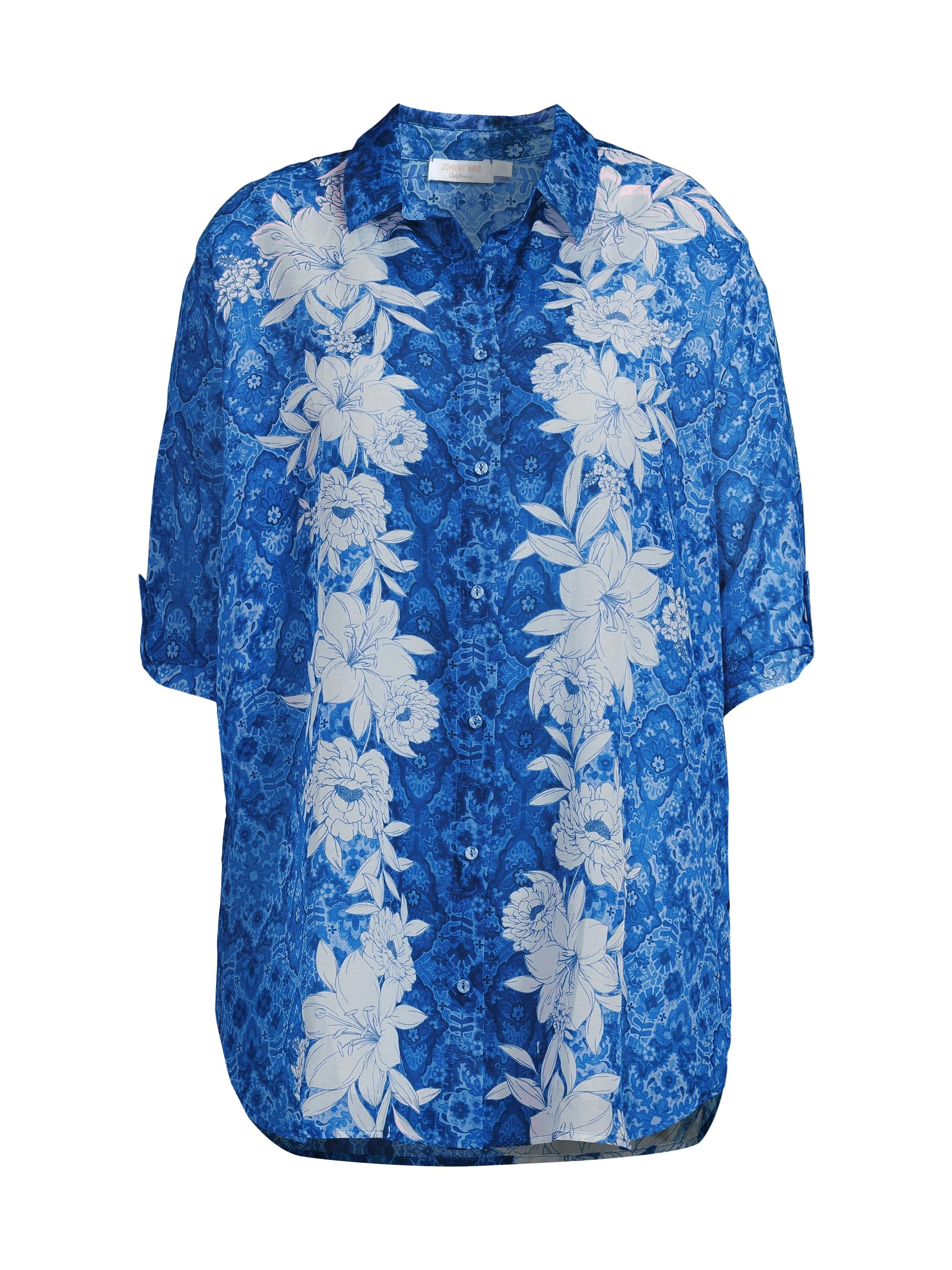 Johnny Was Women's Clio Floral Cotton & Silk Mini Shirtdress