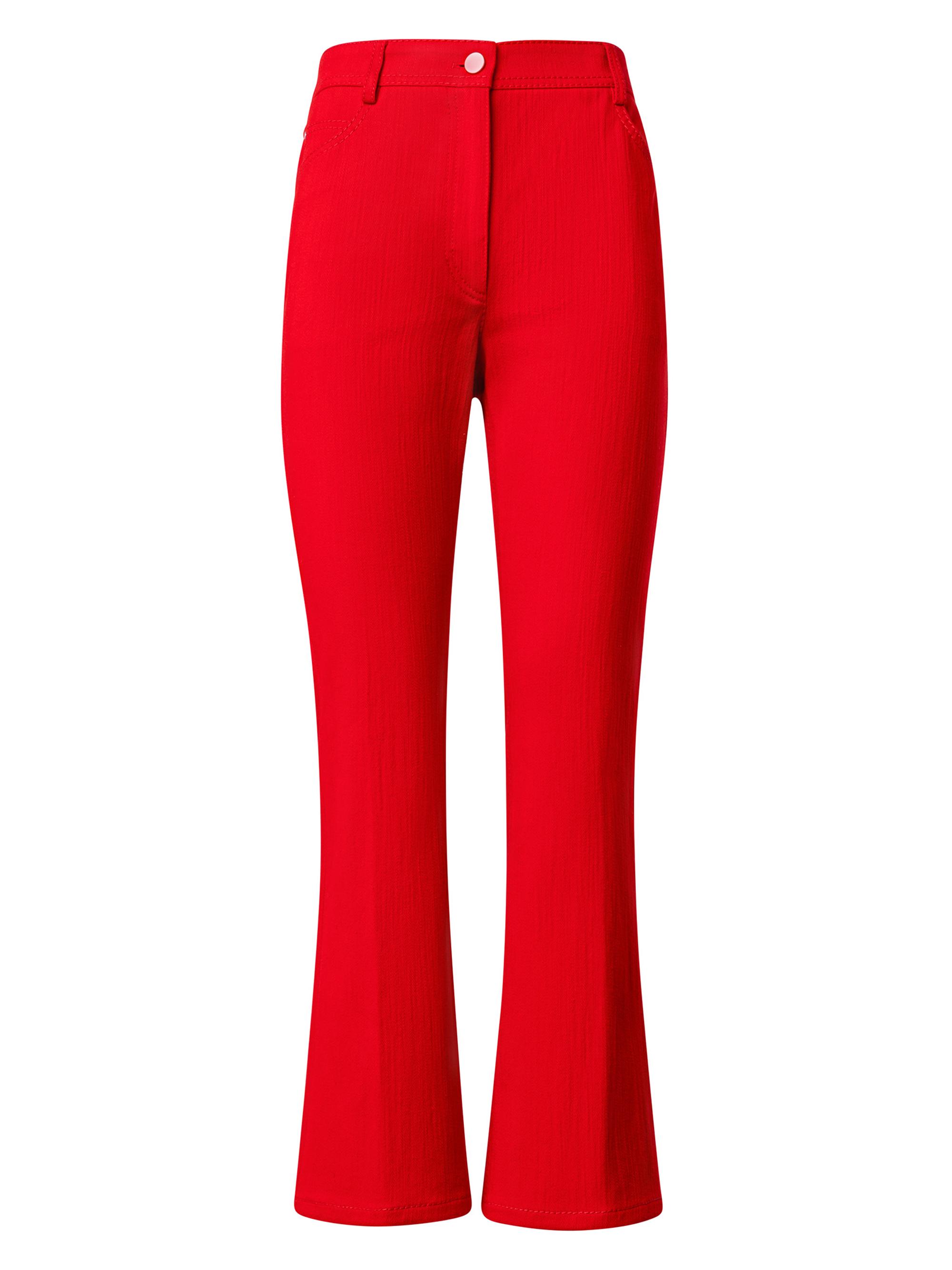 Akris punto Women's Cali Kick-Flare Crop Jeans - Red