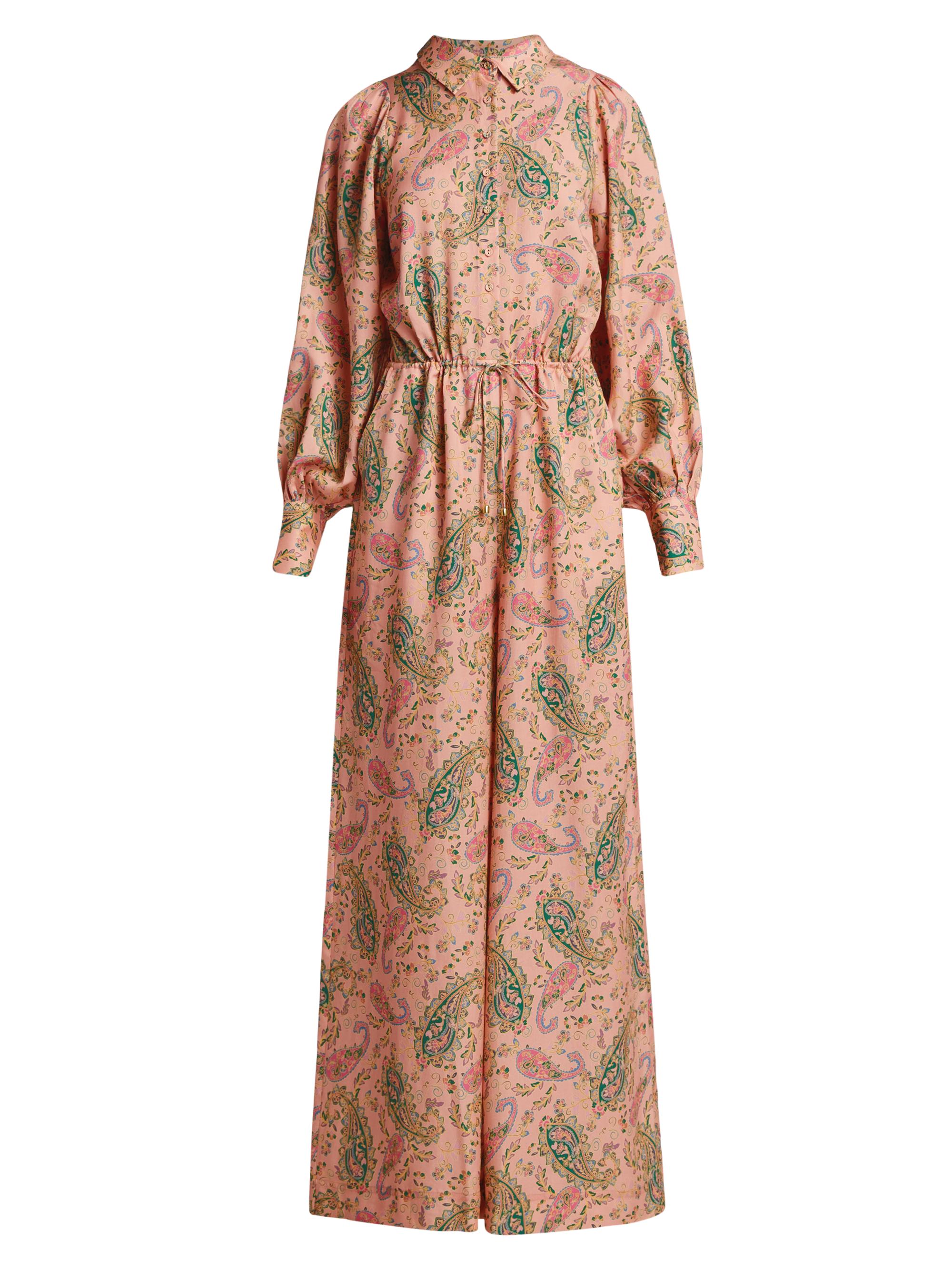 Kivari Women's Isha Paisley Wide-Leg Jumpsuit - Pink Paisley