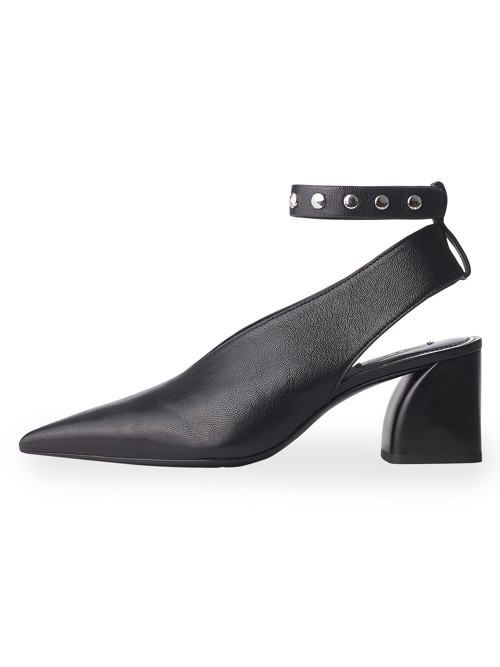 rag & bone Women's Victory 8MM Leather Slingback Pumps - Black