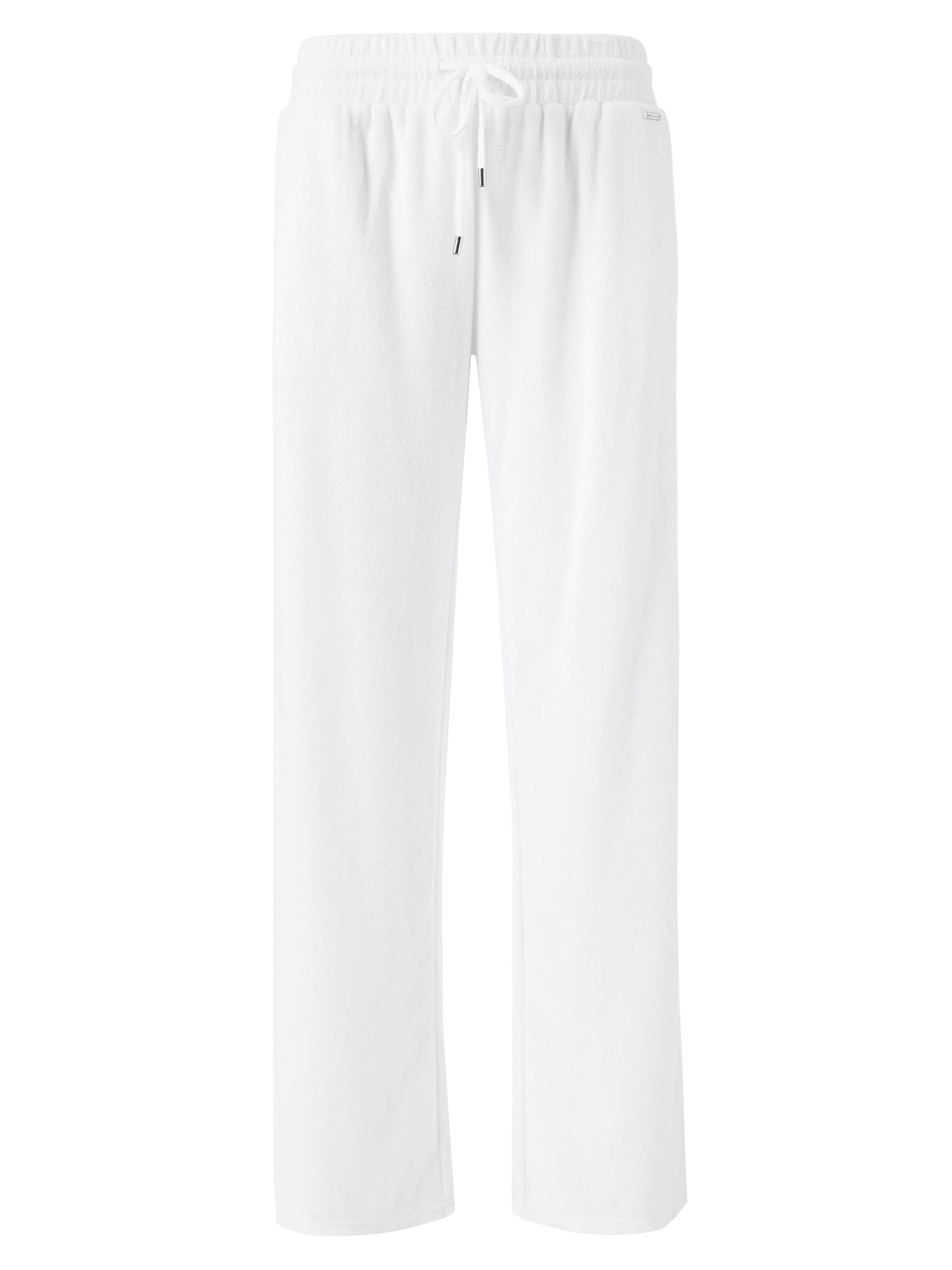 Melissa Odabash Women's Betty Terry Straight-Leg Pants - White