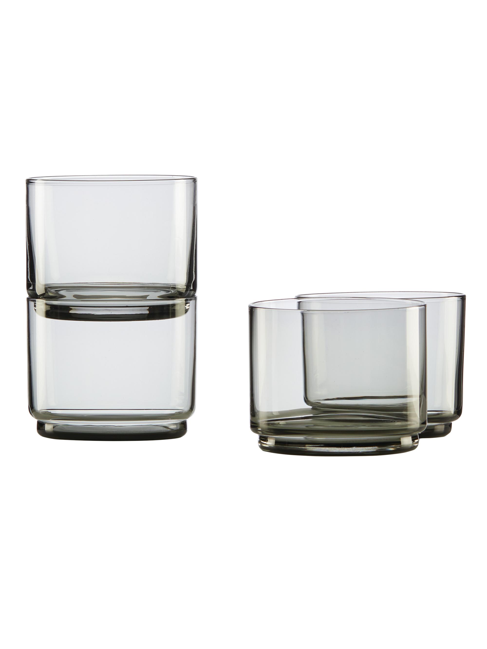 Lenox Tuscany Classics Stackable 4-Piece Short Glasses - Smoke