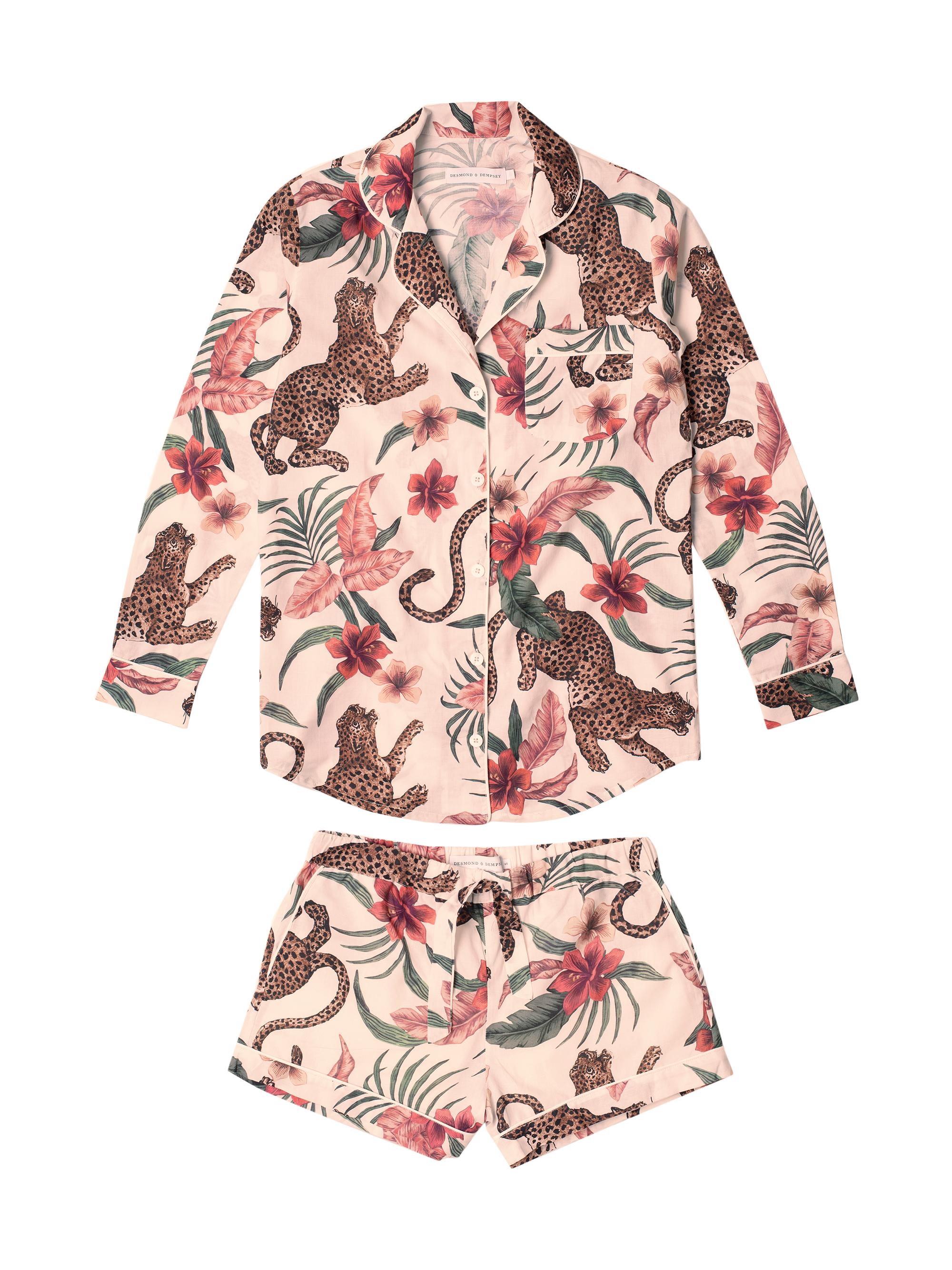 Desmond & Dempsey Women's Soleia Print Cotton Signature Pajama Set - Cream