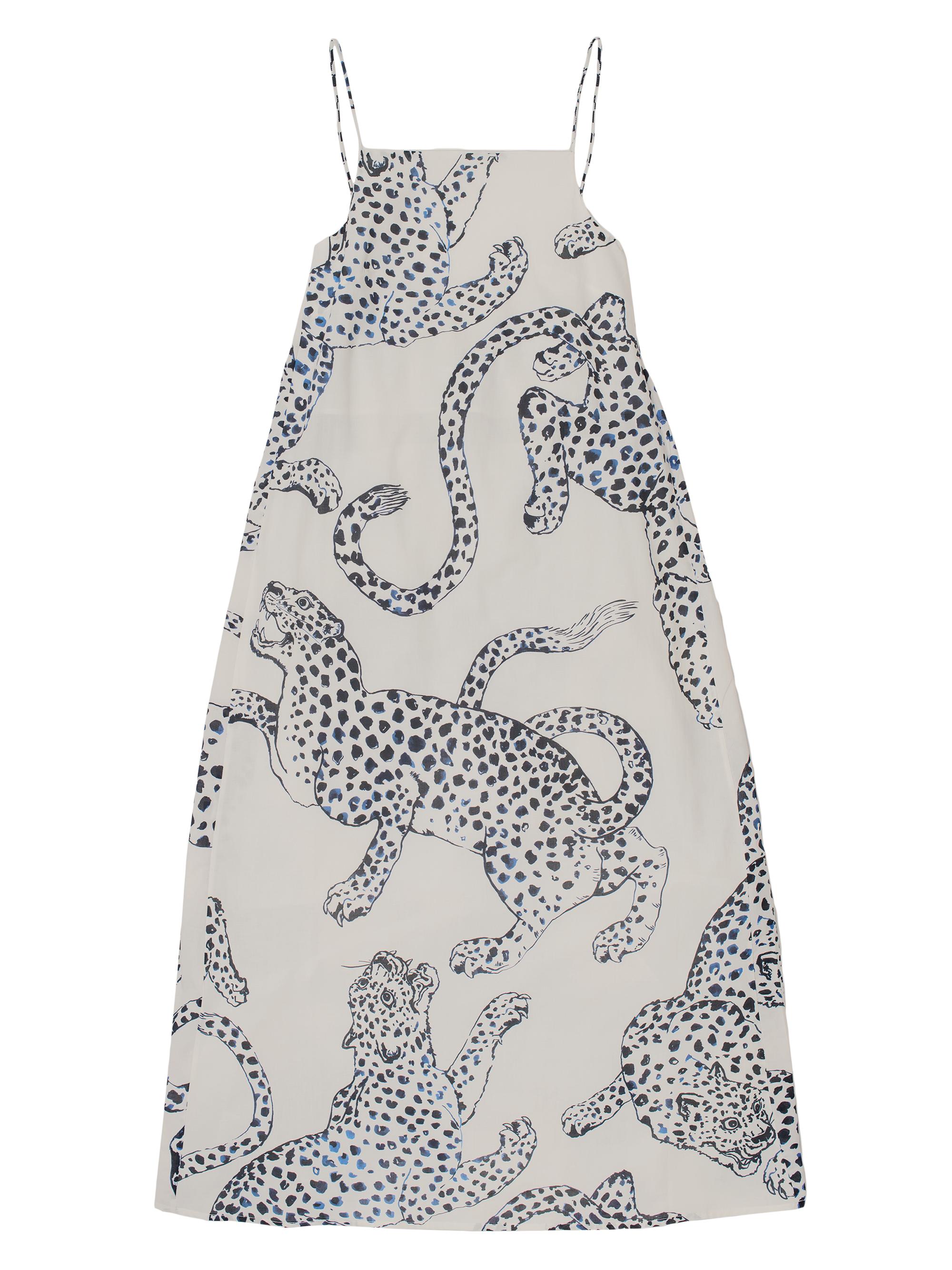 Desmond & Dempsey Women's Jag-Print Cotton Nightie - Cream