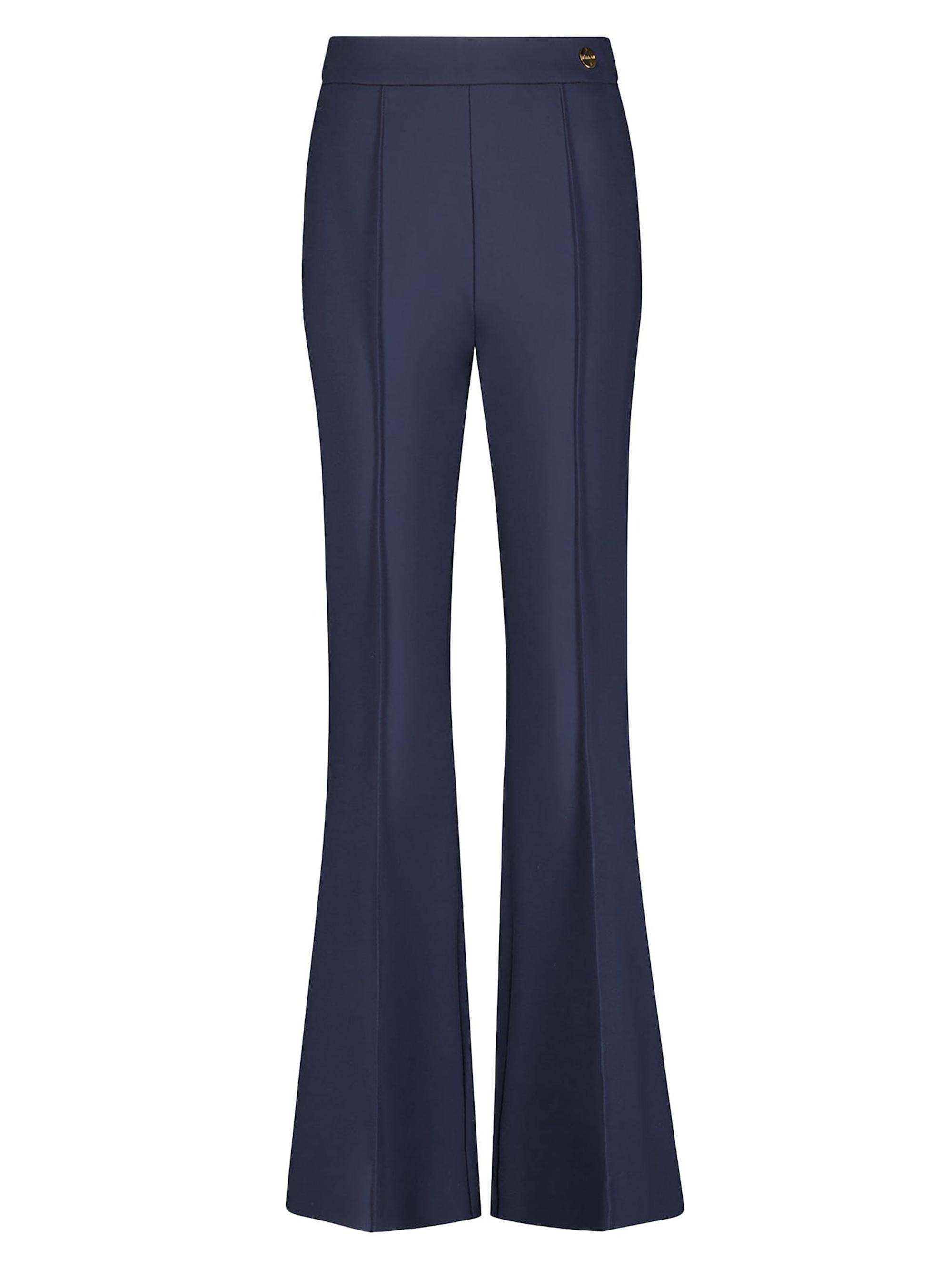 Callas Milano Women's Lola High Density Crepe Stretch Cropped Flare Trousers - Navy