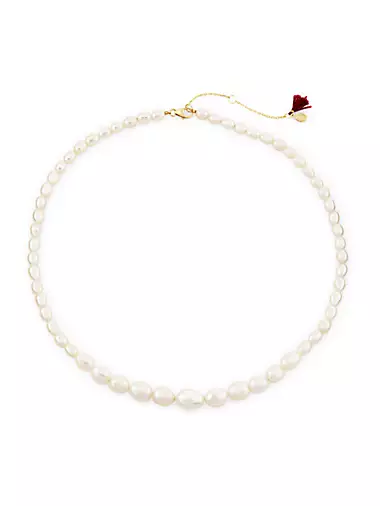 14K Gold-Vermeil & Freshwater Pearl Graduated Necklace
