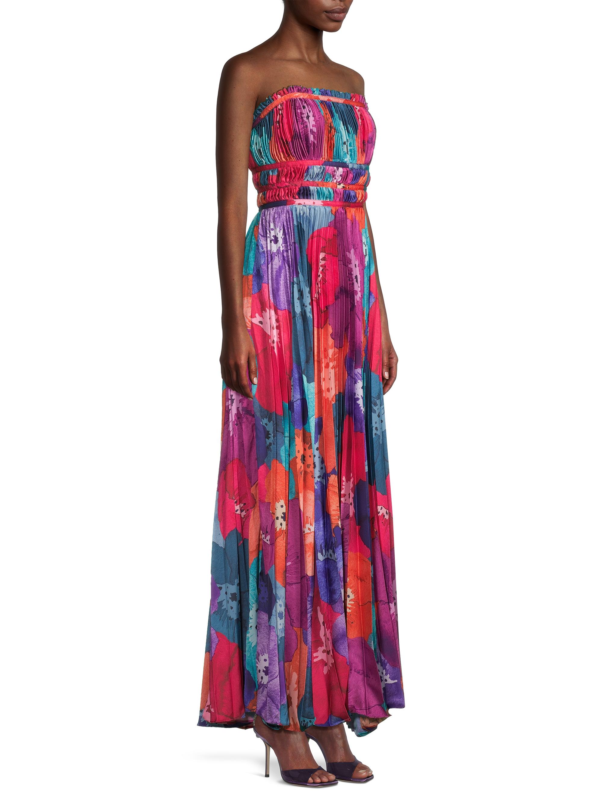 Sabina Strapless Floral Gown