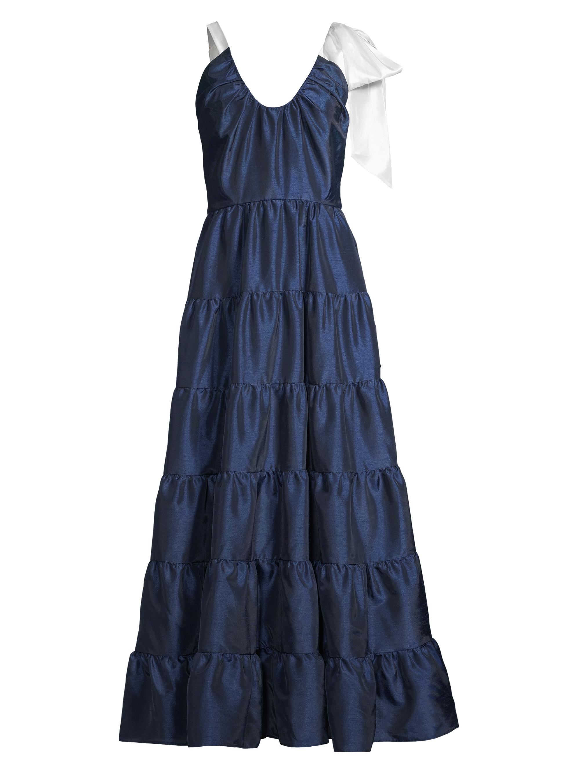 Hutch Women's Alessa Taffeta Tiered Maxi Dress - Navy