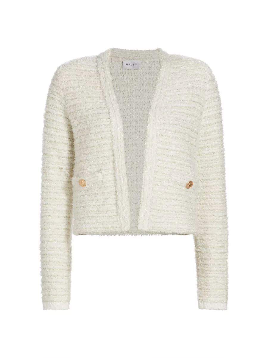 Shop Milly Bouclé Knit Cardigan-Jacket | Saks Fifth Avenue Shop Milly Bouclé Knit Cardigan-Jacket | Saks Fifth Avenue