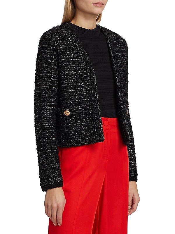 Shop Milly Bouclé Knit Cardigan-Jacket | Saks Fifth Avenue Shop Milly Bouclé Knit Cardigan-Jacket | Saks Fifth Avenue