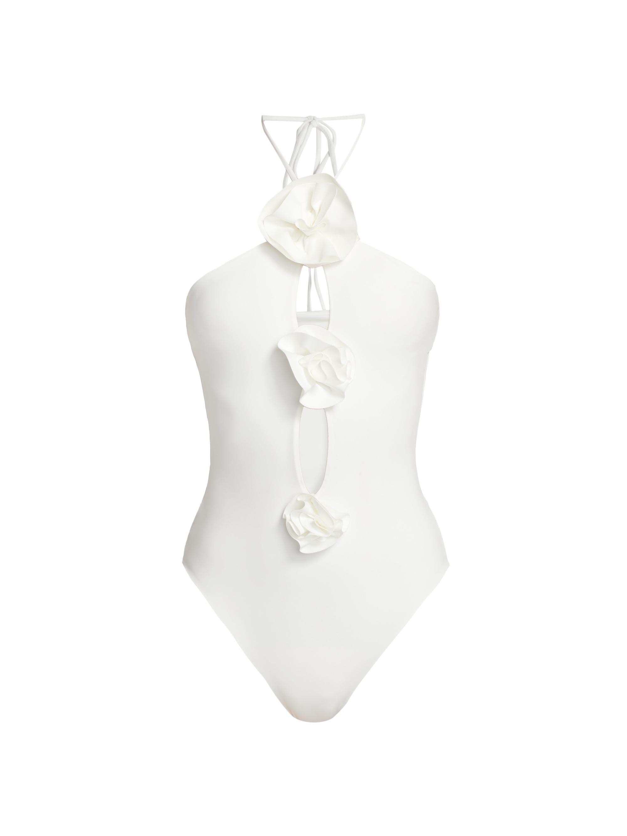 Maygel Coronel Women's Al Sur Fiora One-Piece Swimsuit - Off White