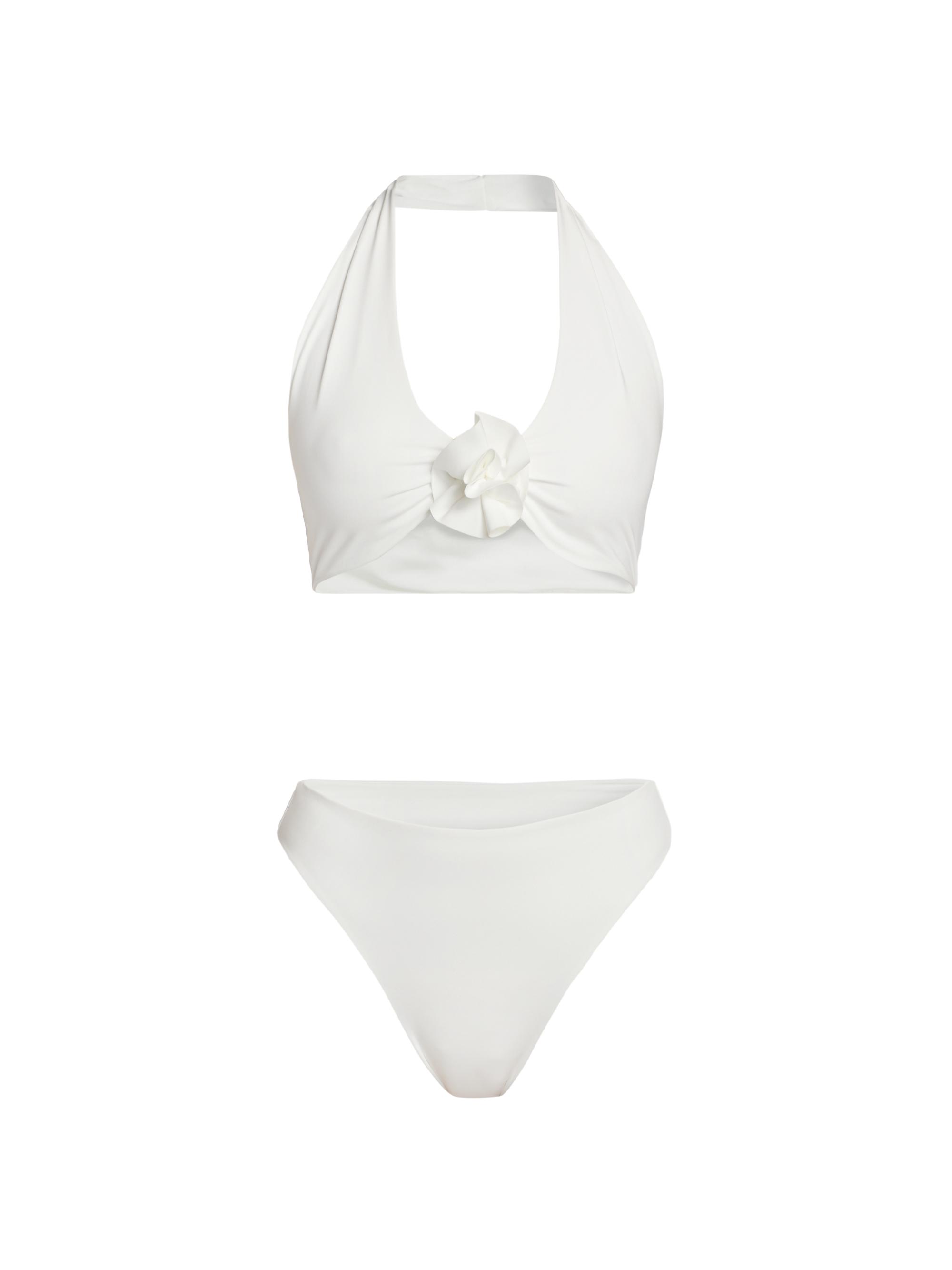 Maygel Coronel Women's Al Sur Lebrija Halter High-Waisted Bikini - Island Blue