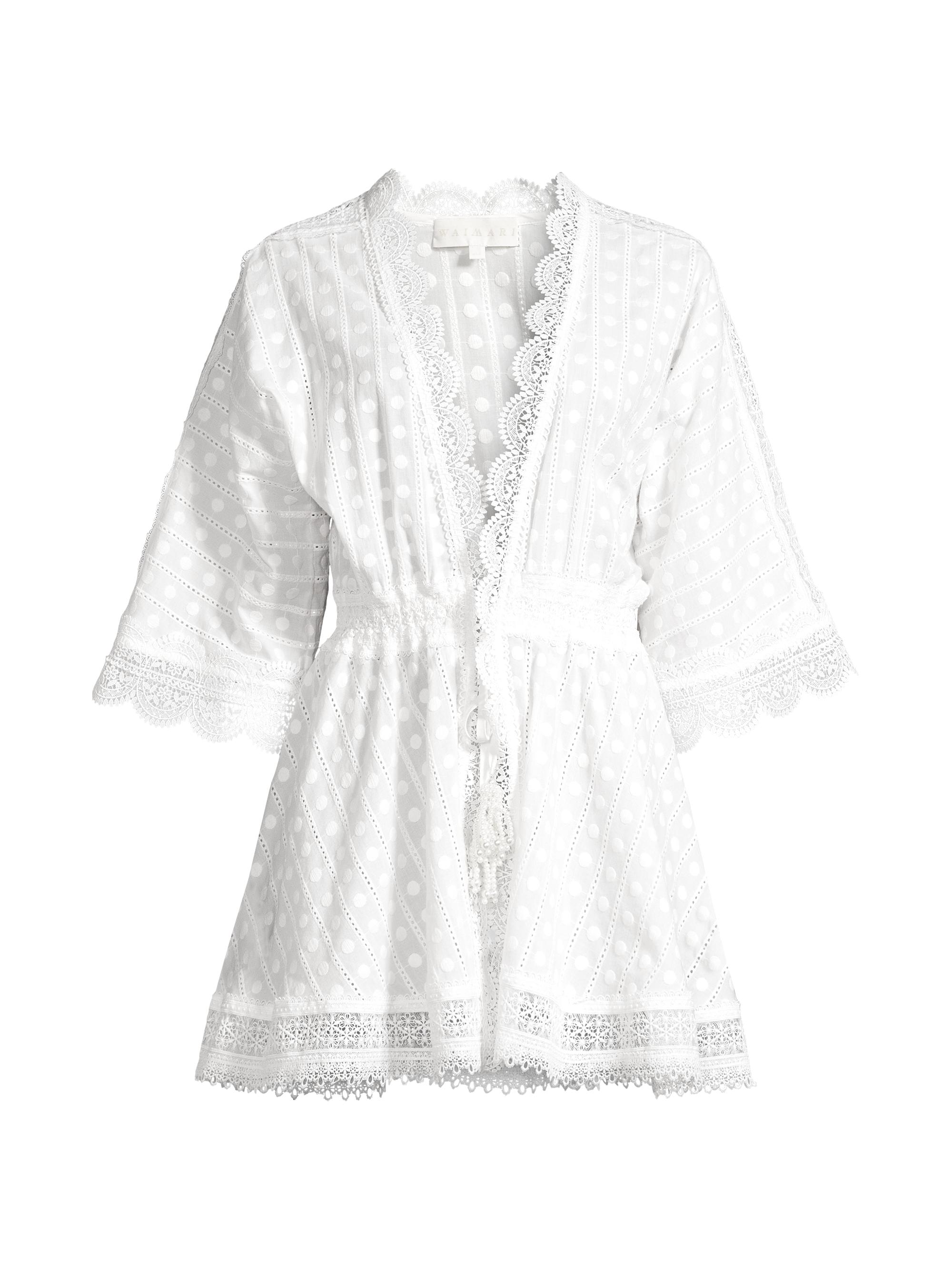 Waimari Women's Eternus Oxana Eyelet Minidress - White