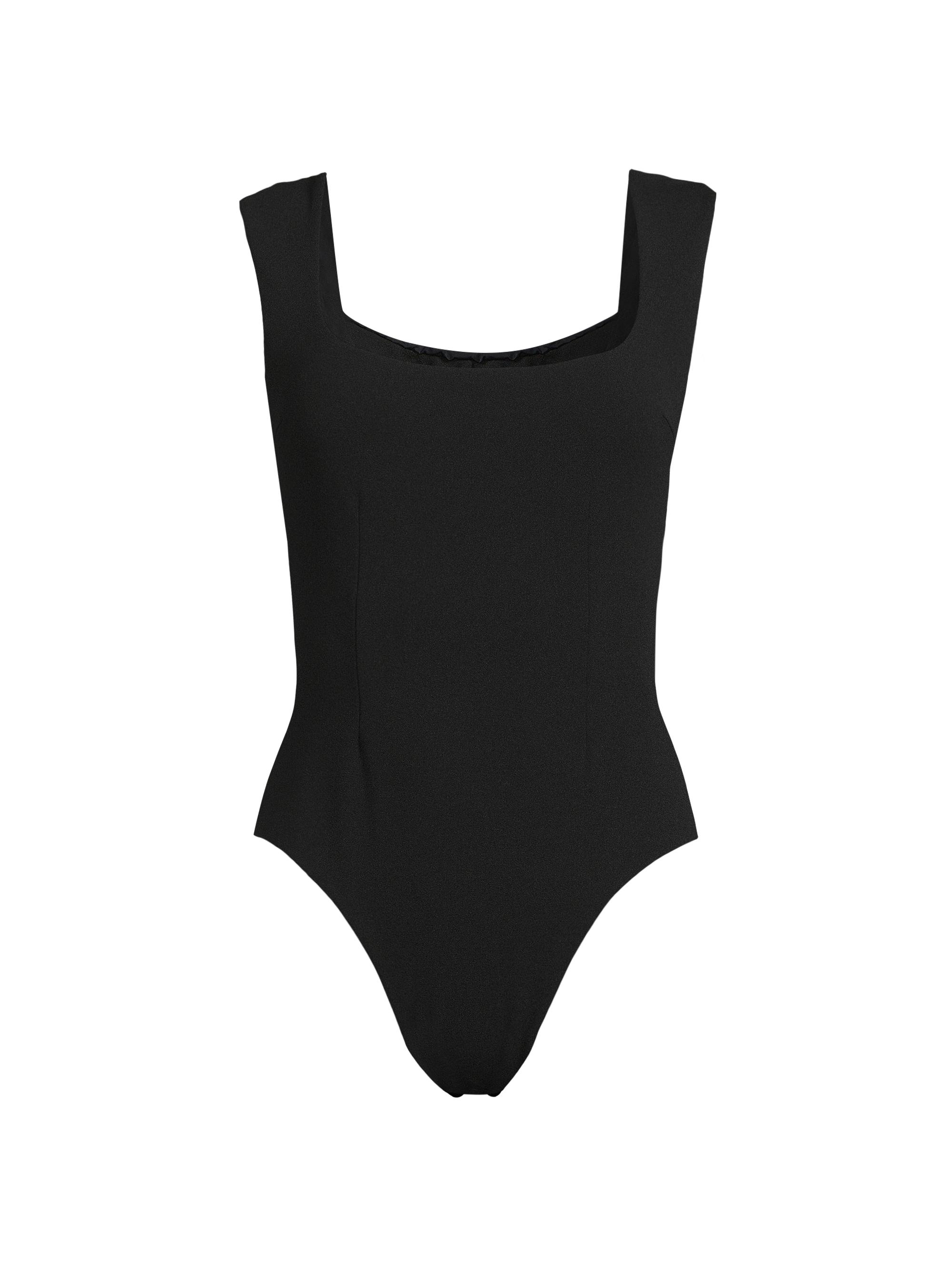 Haight. Women's Brigitte Crepe One-Piece Swimsuit - Black