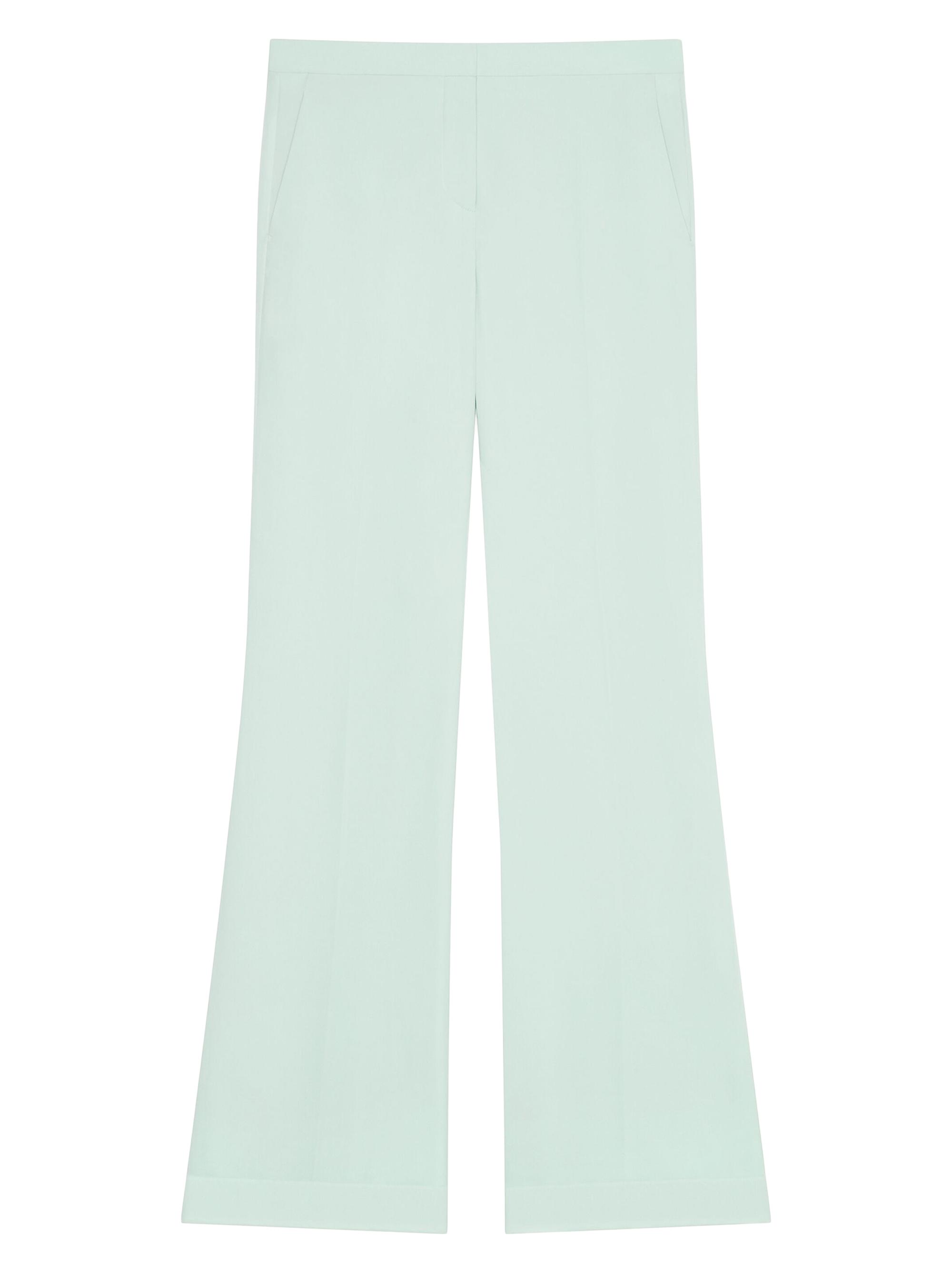 Givenchy Women's Flare Tailored Pants In Silk - Mint Green