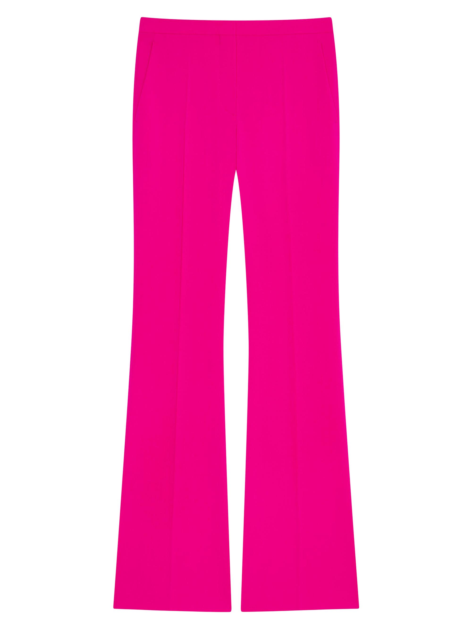 Givenchy Women's Flare Tailored Pants In Wool - Fuchsia