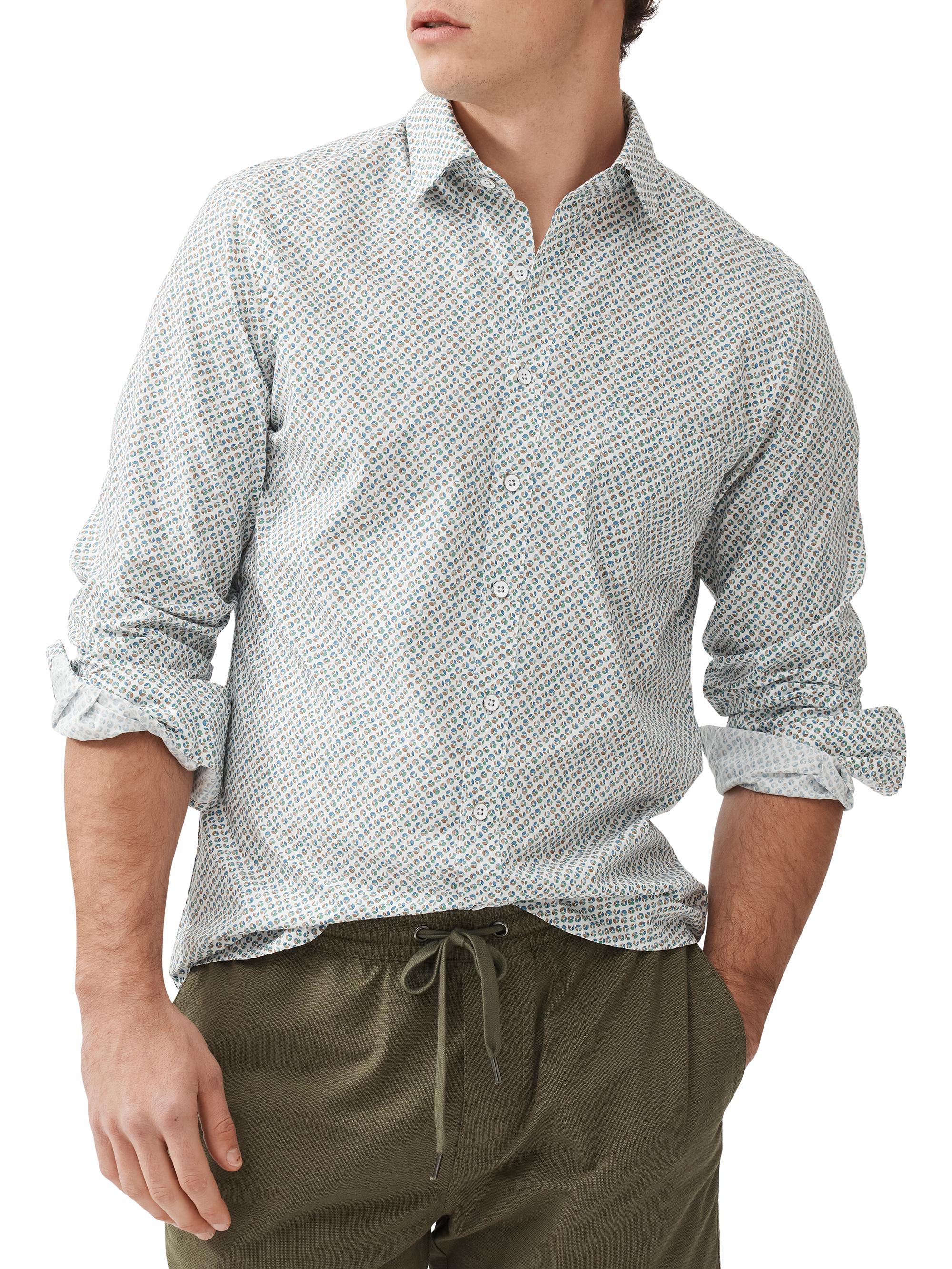 Rodd & Gunn Men's Underwood Geometric Cotton Slim-Fit Shirt - Autumn | Thumbnail 3