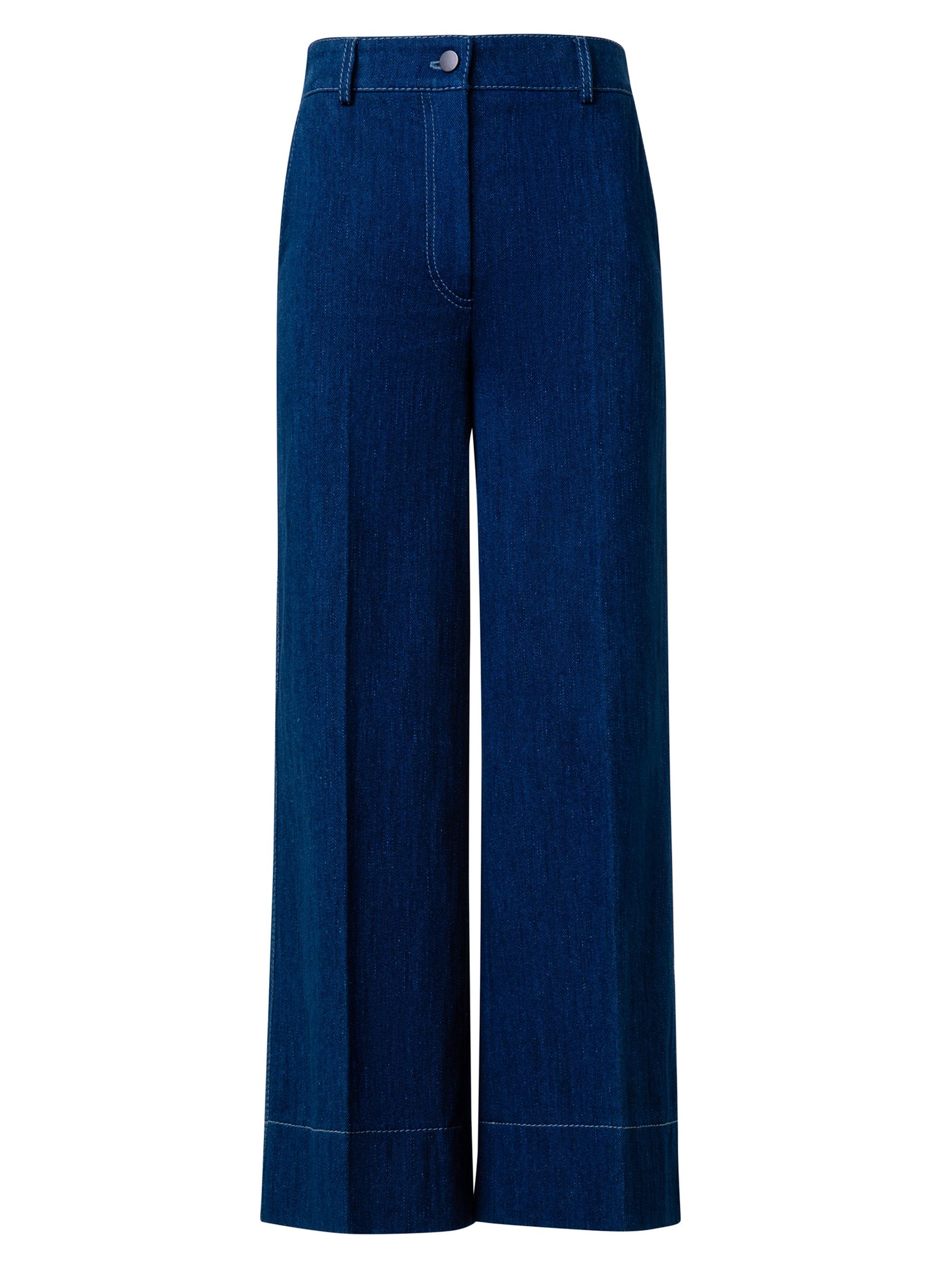 Akris punto Women's Chiara Wide-Leg Pants - Ink Denim
