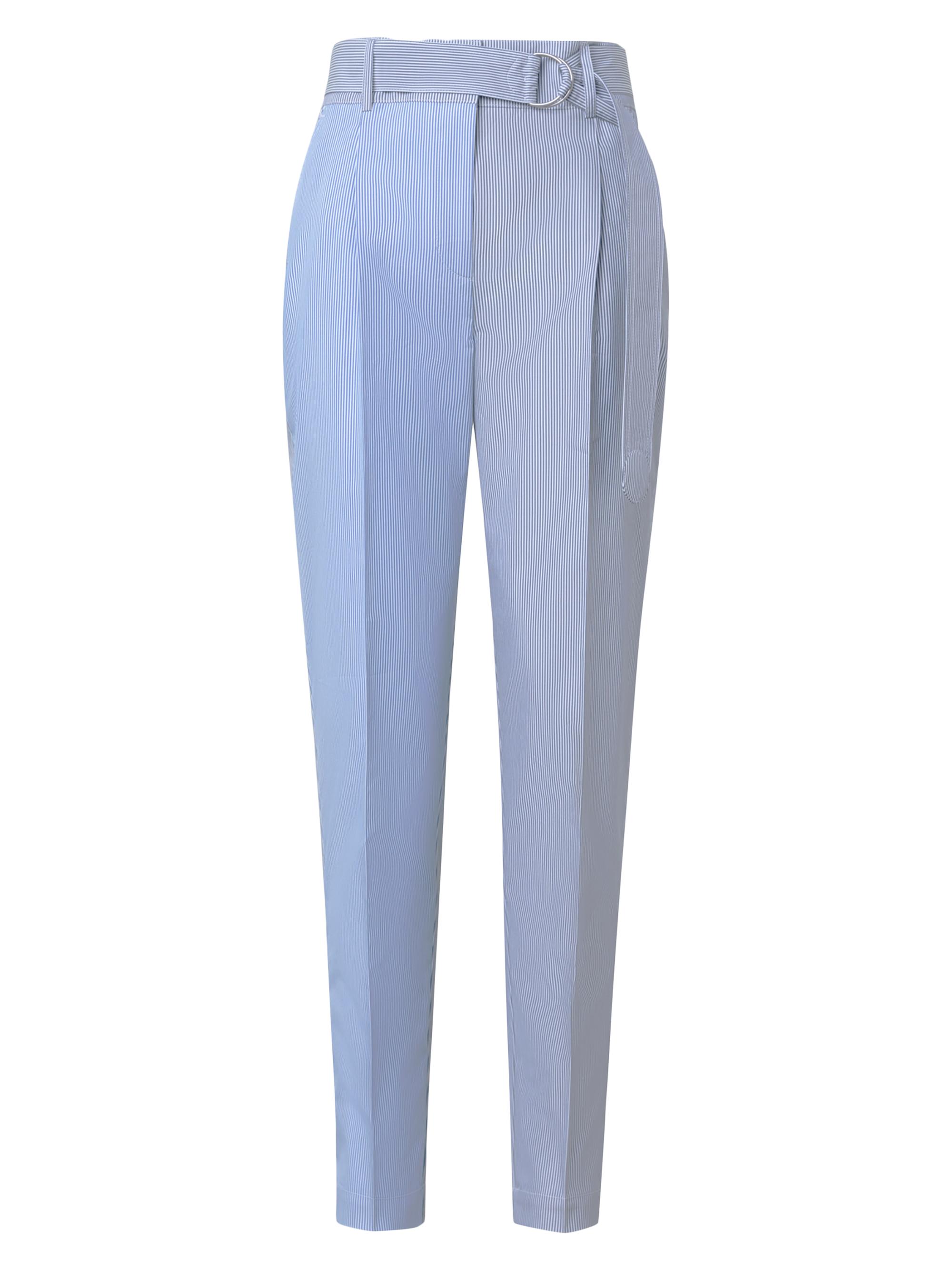 Akris punto Women's Fred Pinstripe Cotton Tapered Pants - Ink Sapphire