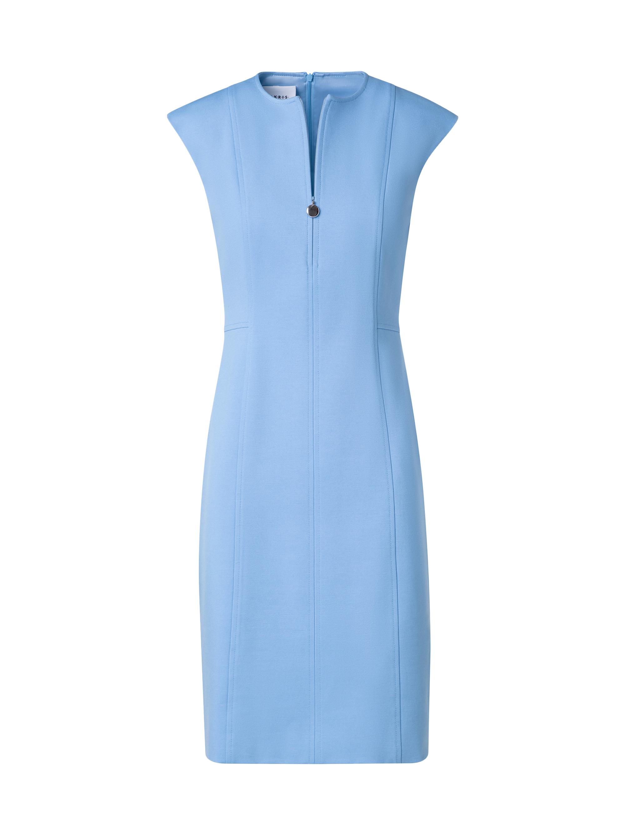 Akris punto Women's Cap-Sleeve Jersey Sheath Dress - Sky
