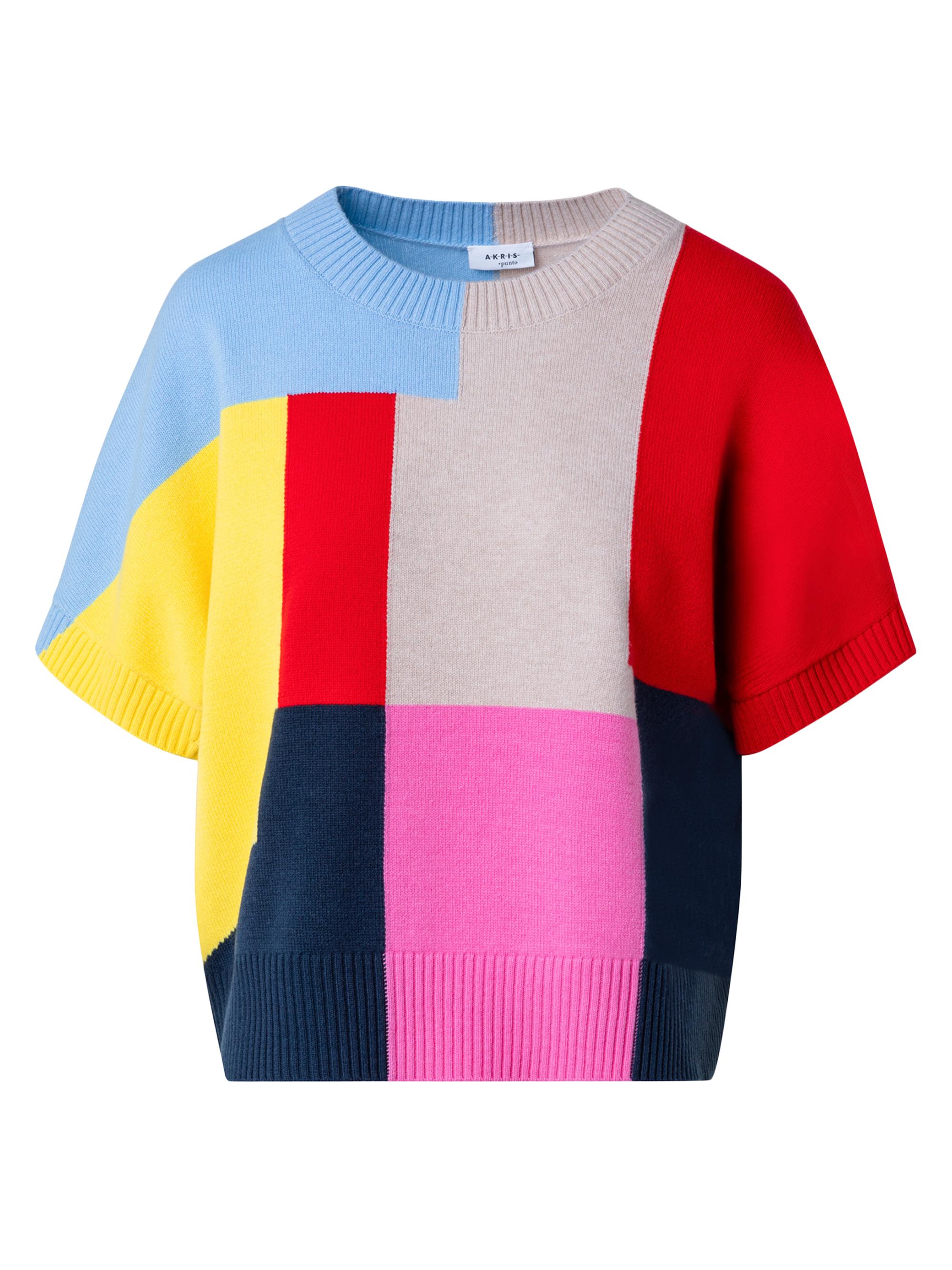 Akris punto Women's Colorblocked Wool Pullover Sweater