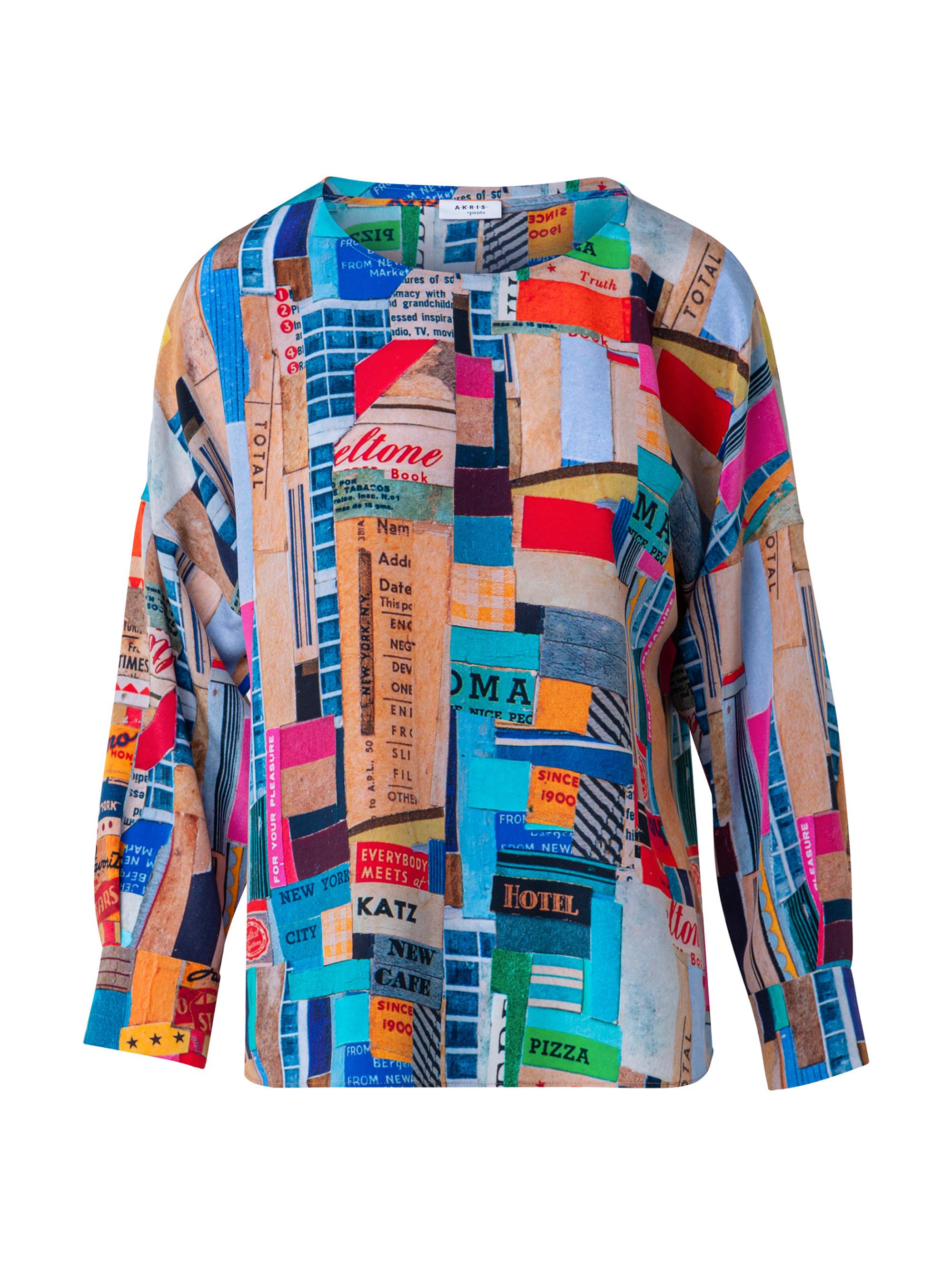 Akris punto Women's Silk NYC Collage Blouse