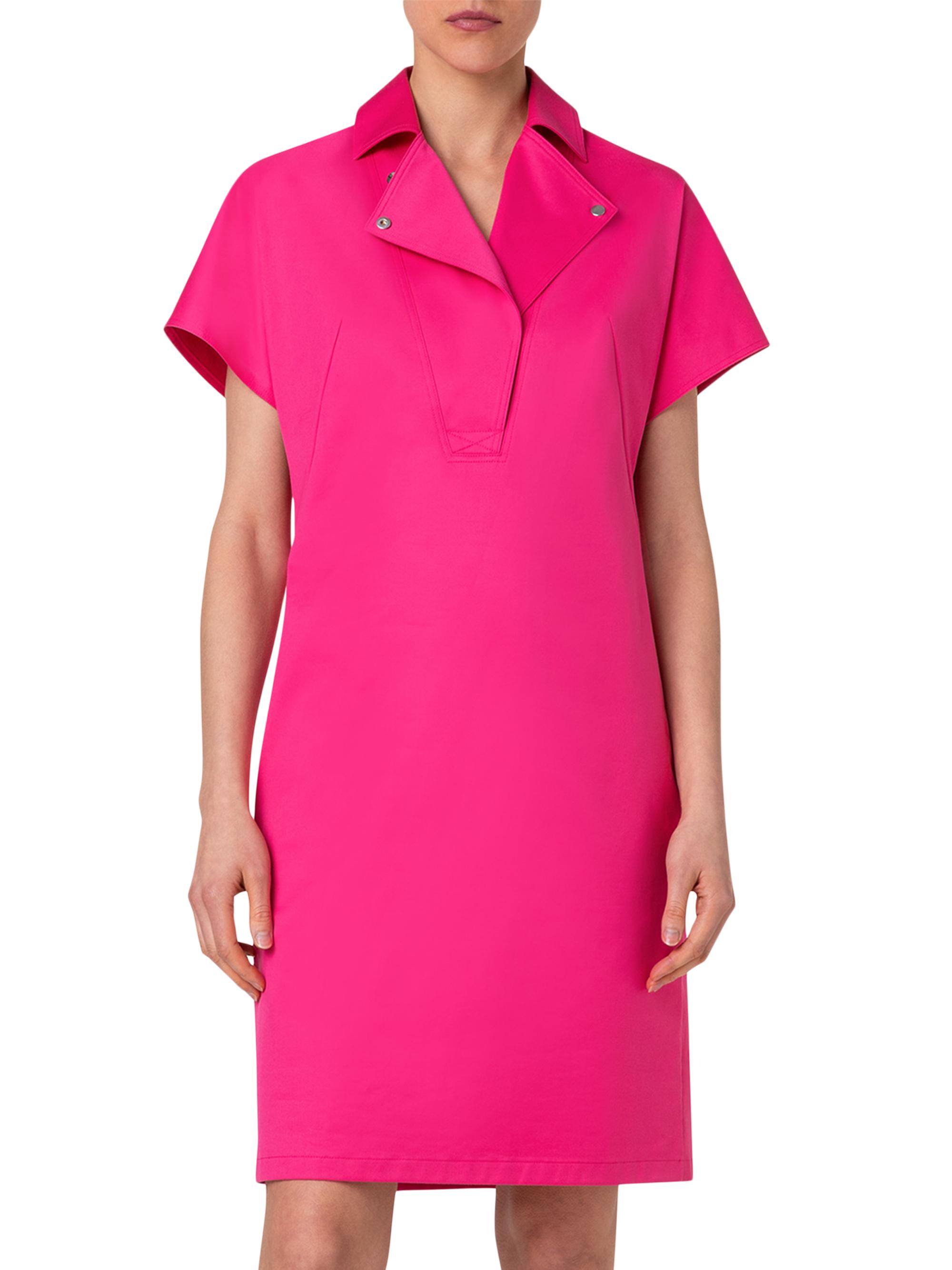 Akris punto Stretch Cotton Gabardine Knee-Length Dress | Saks