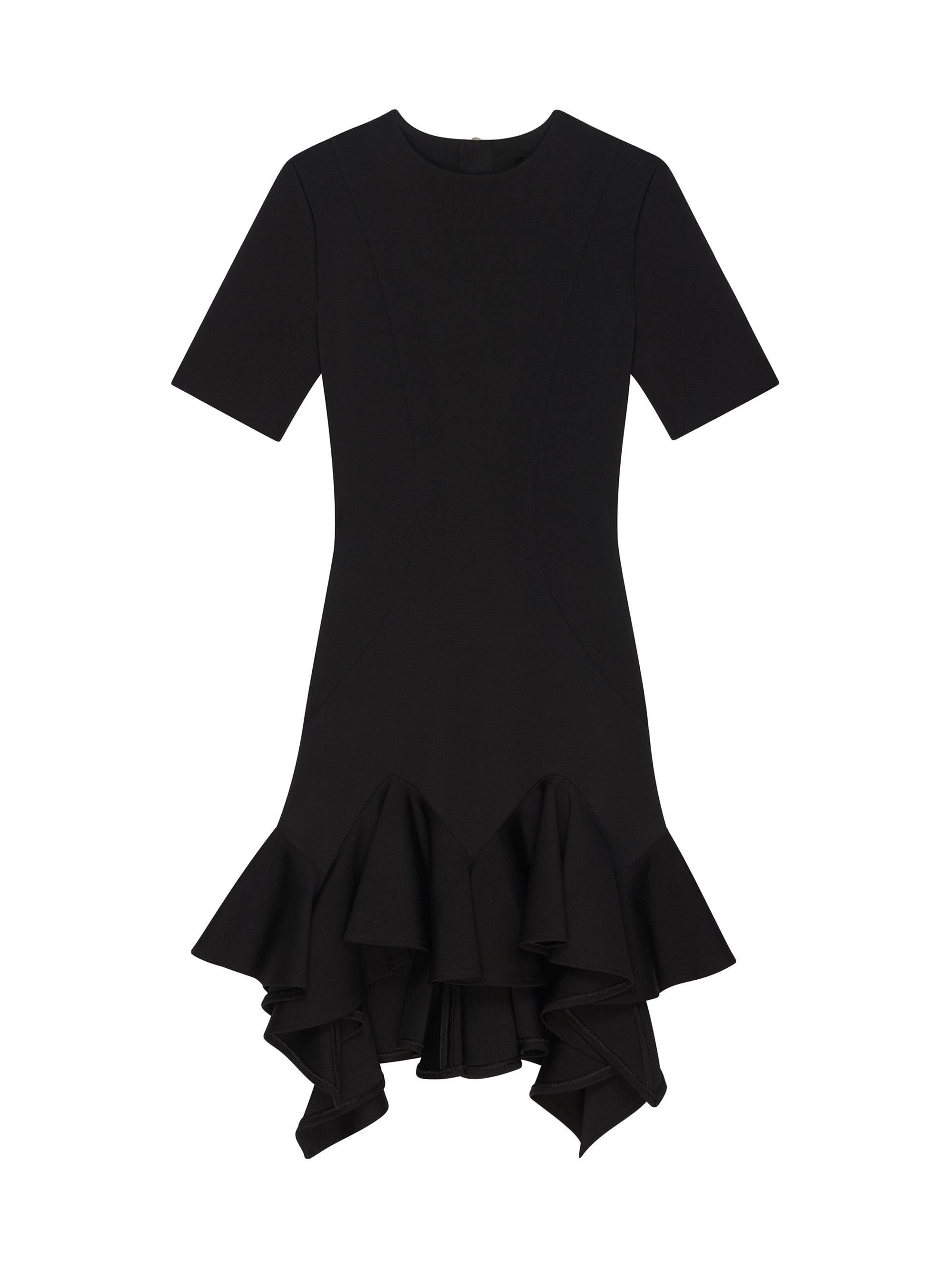 Givenchy Women's Short Dress With Ruffles - Black