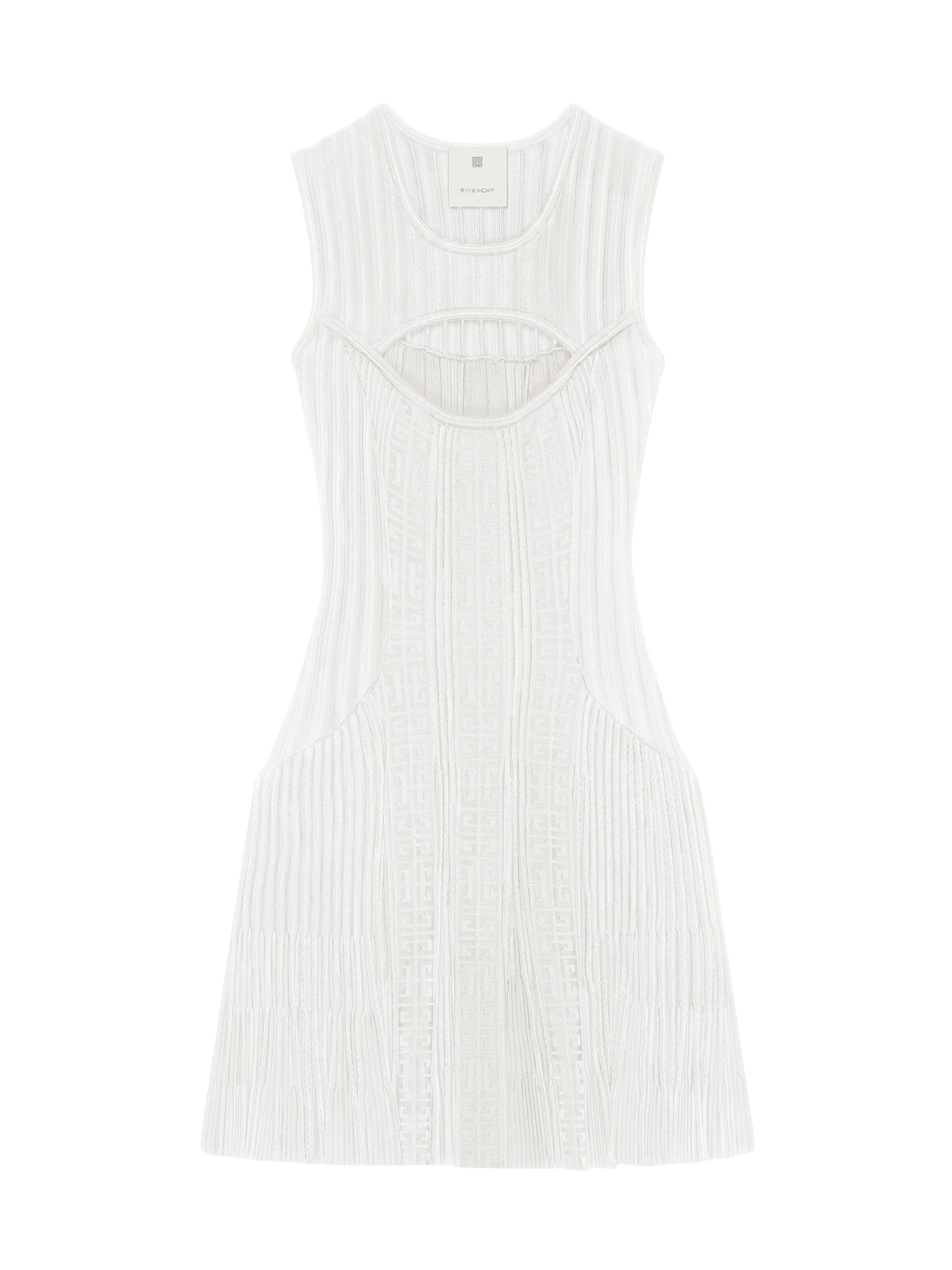 Givenchy Women's 4G Jacquard Sleeveless Dress - White