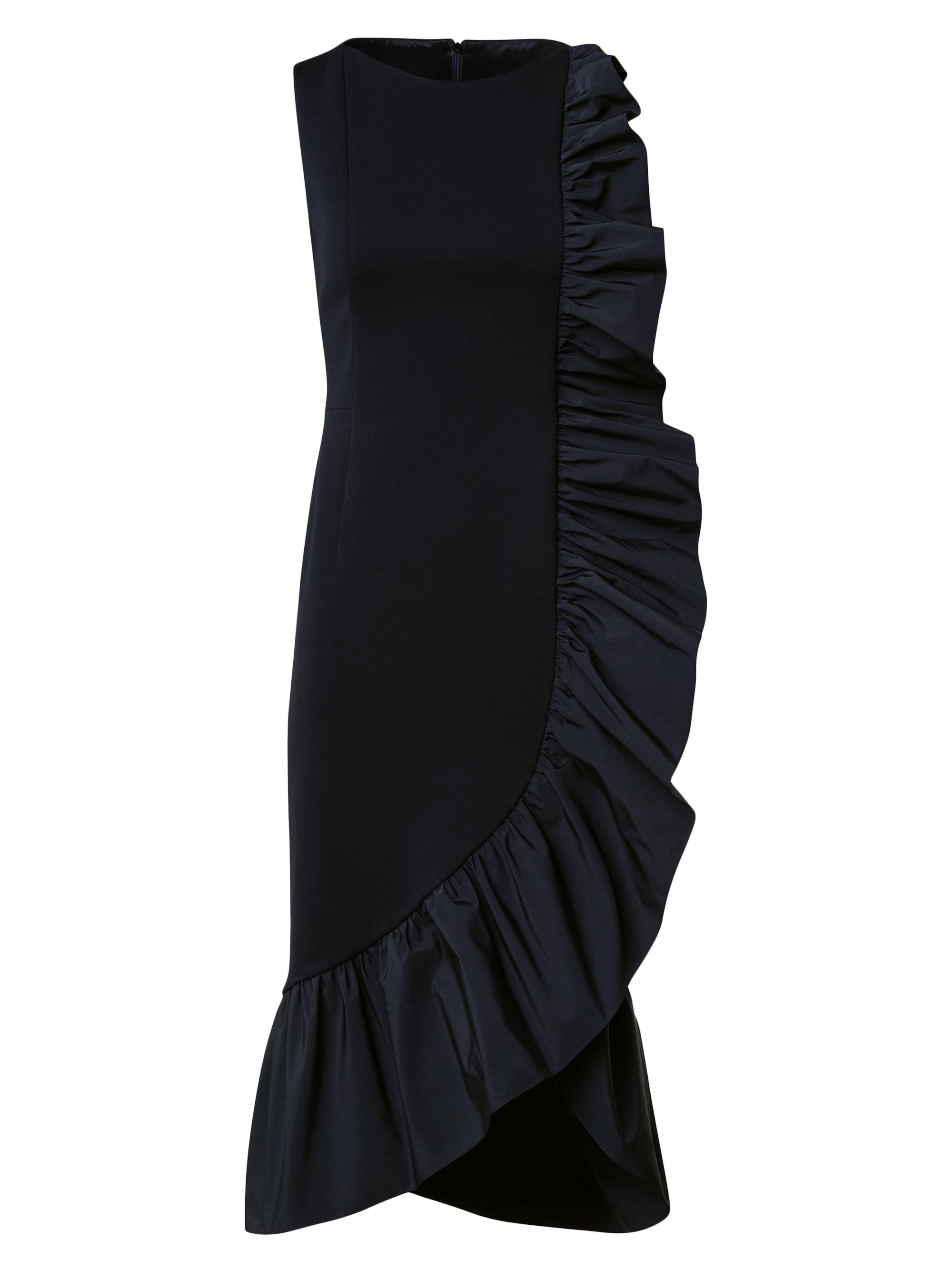 Akris punto Women's Jersey Ruffled Sleeveless Midi-Dress - Black