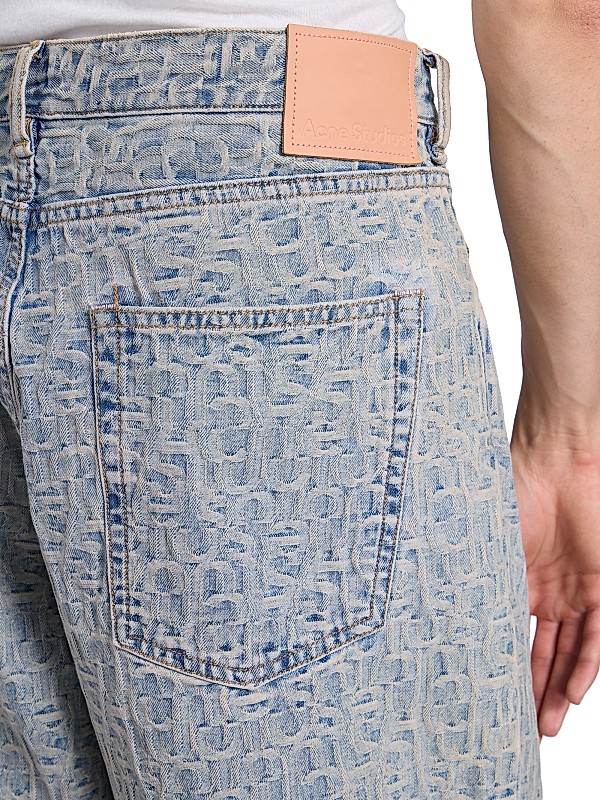 Shop Acne Studios 1981 Monogram Five-Pocket Jeans | Saks Shop Acne Studios 1981 Monogram Five-Pocket Jeans | Saks