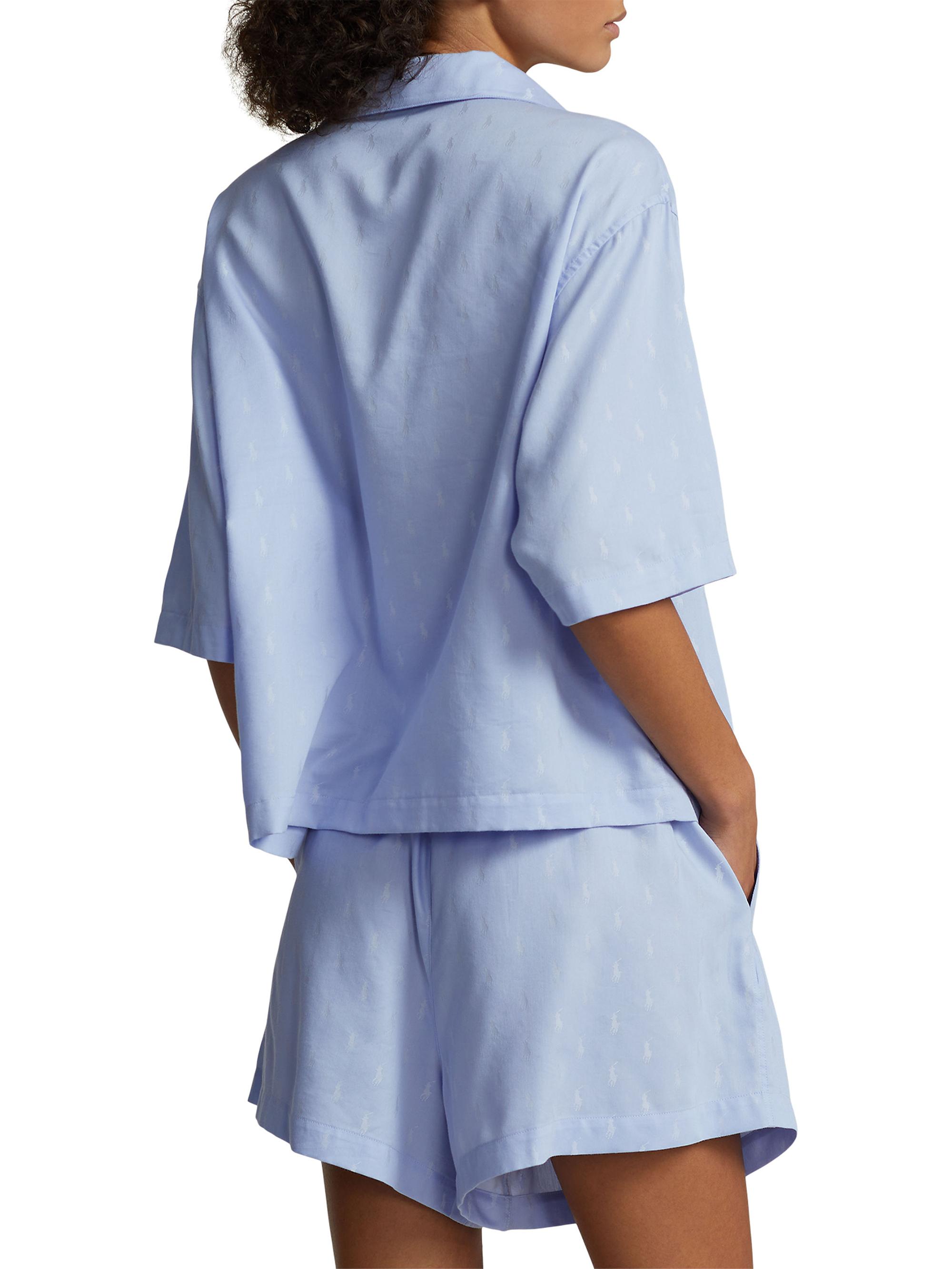 Polo Ralph Lauren Jacquard Polo Player 2-Piece Pajama Set | Saks