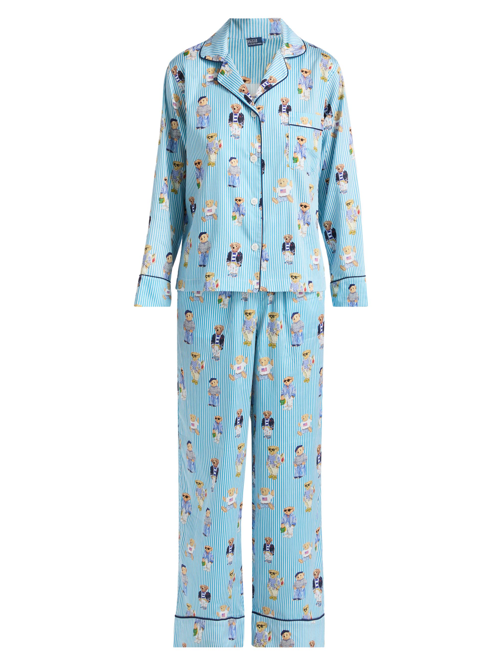 Madison Teddy Bear Stripe Pajama Set