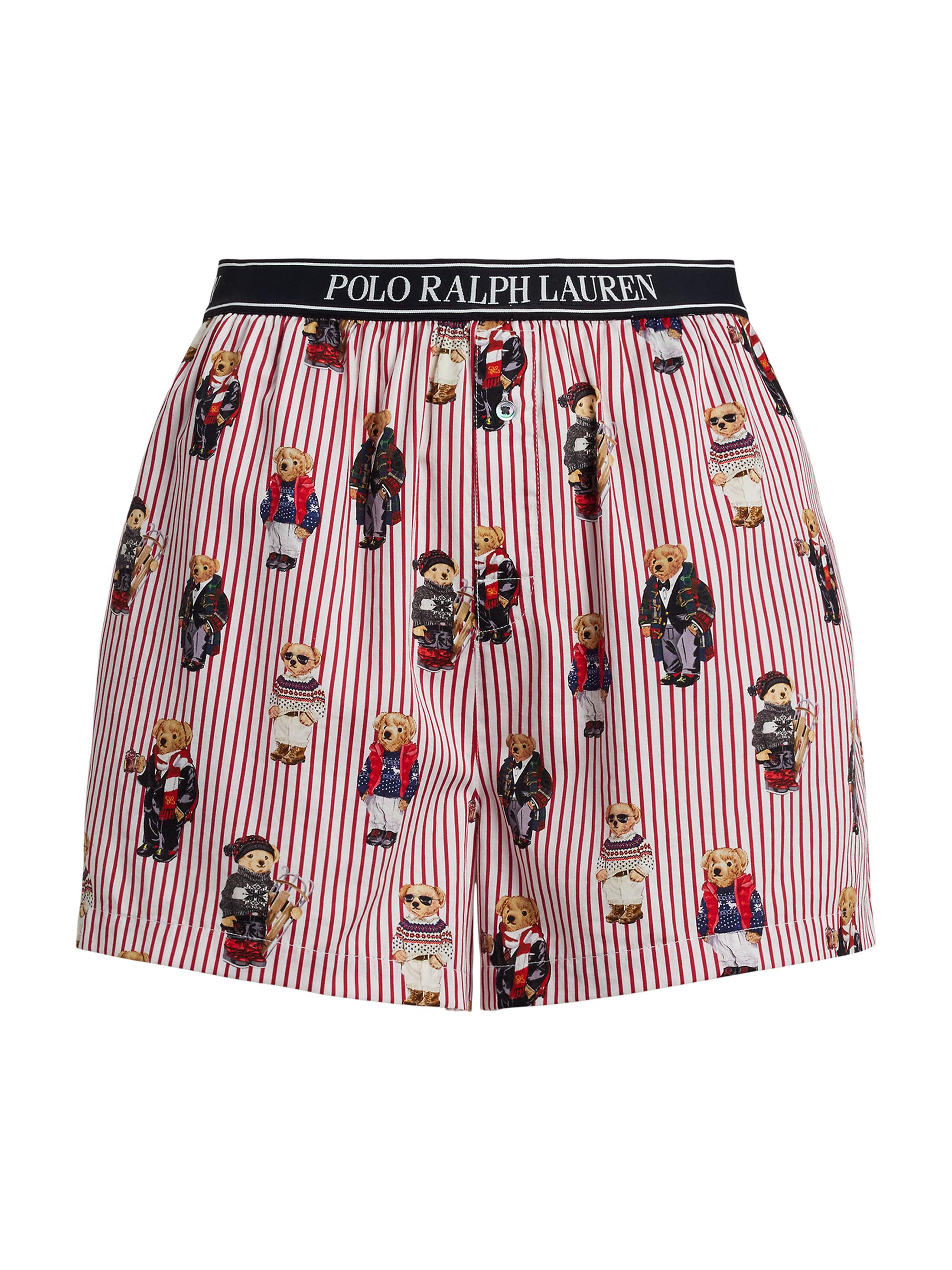 Polo Ralph Lauren Women's Iconic Bear Boxer Shorts - Bear Red