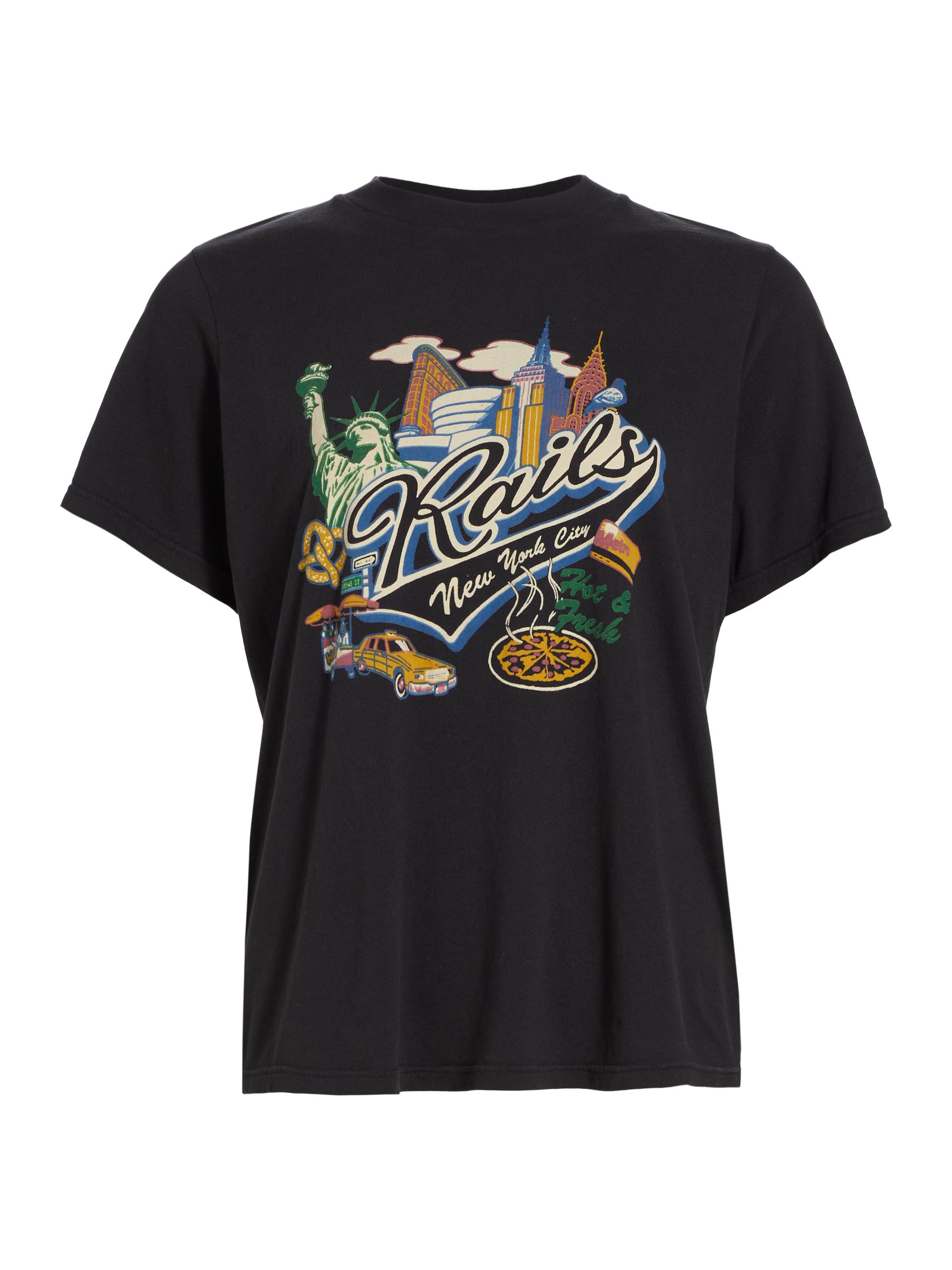 Rails Women's Short-Sleeve Cotton Logo T-Shirt -  New York