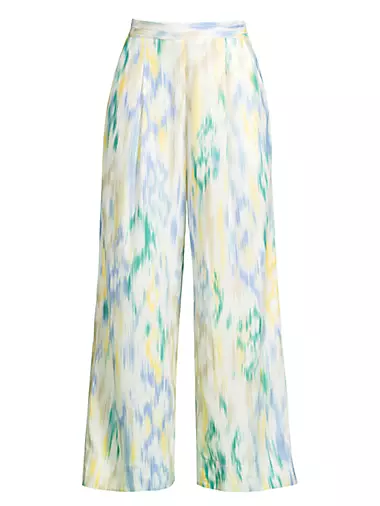 Ikat-Inspired Crop Trousers