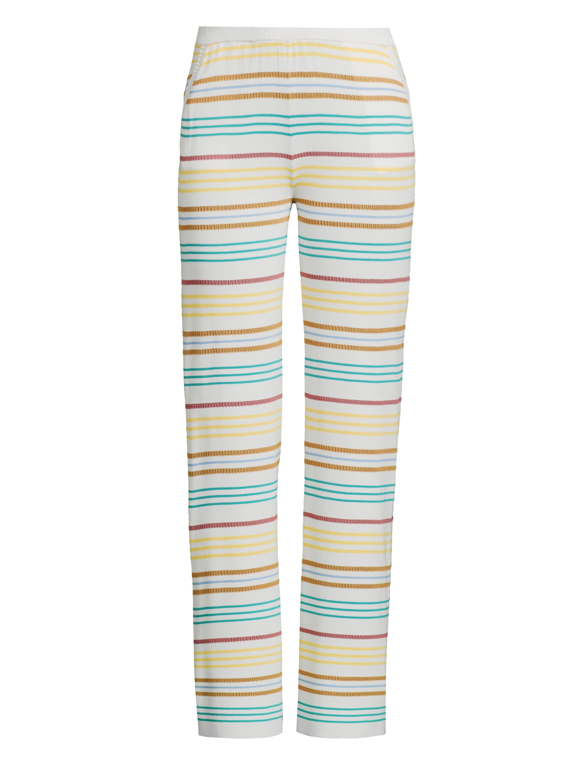 Undra Celeste Women's Striped Pointelle-Knit Pants