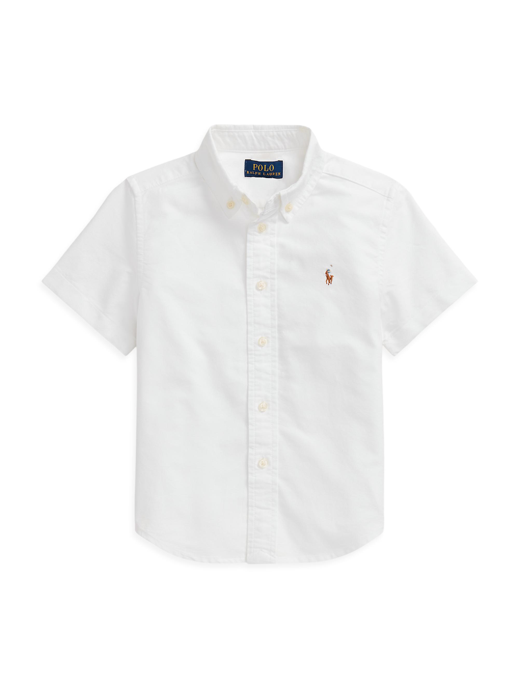 Polo Ralph Lauren Little Boy's & Boy's Short-Sleeve Button-Up Shirt - White