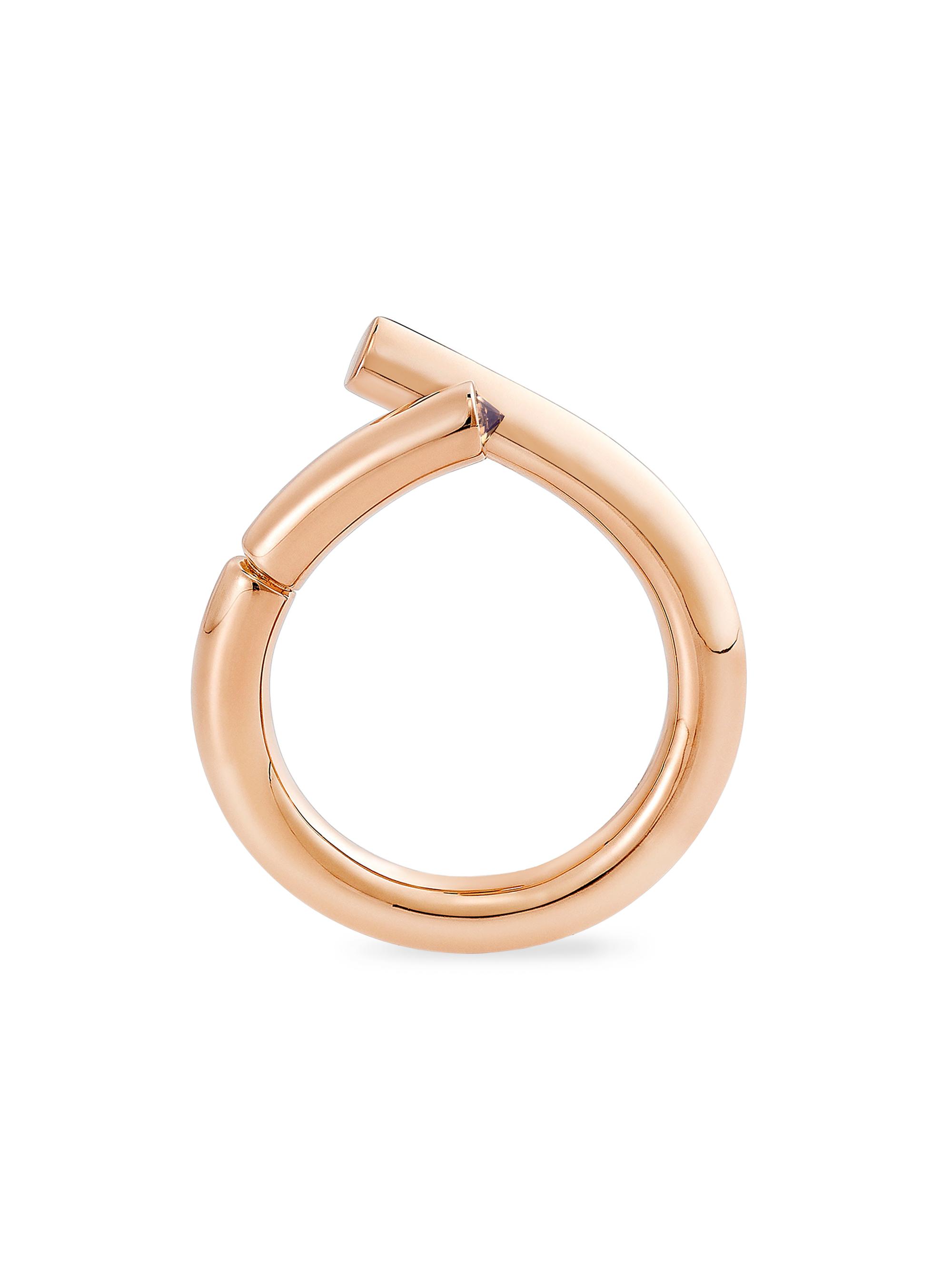 Tabayer Women's Oera Edition 02 18K Rose Gold & 0.04 TCW Brown Diamond Ring - Rose Gold