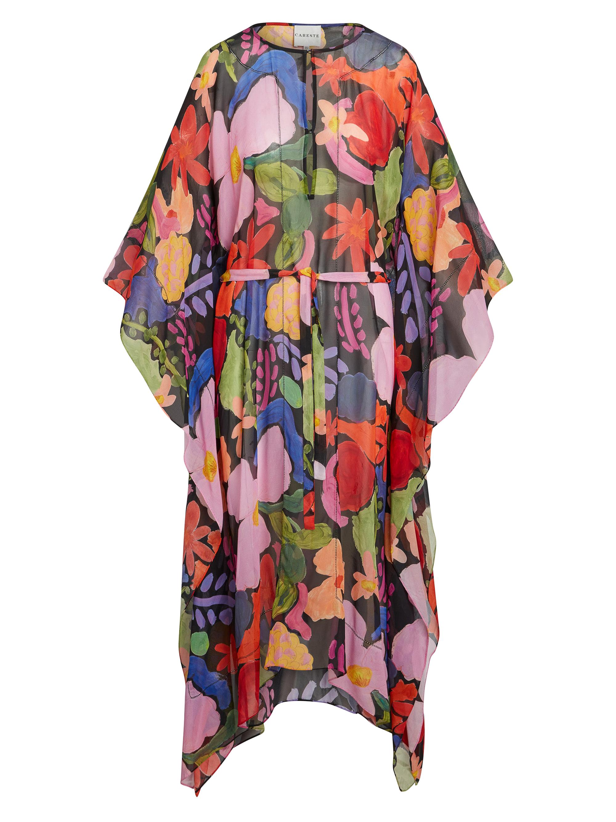 Careste Women's Terry Kaftan - Spring Bouquet Black