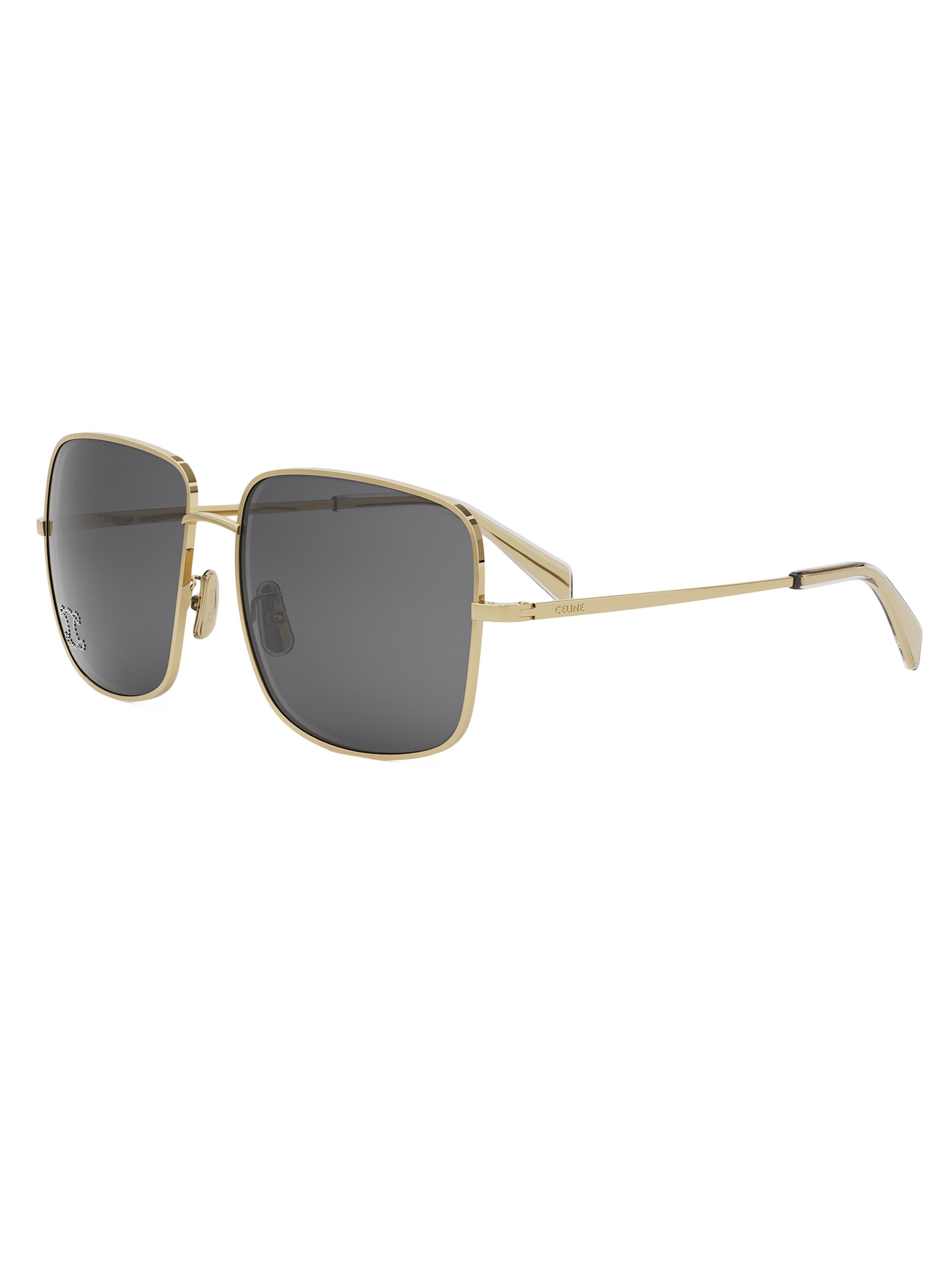 CELINE Rhinestone Triomphe 59MM Square Sunglasses | Saks Fifth Avenue