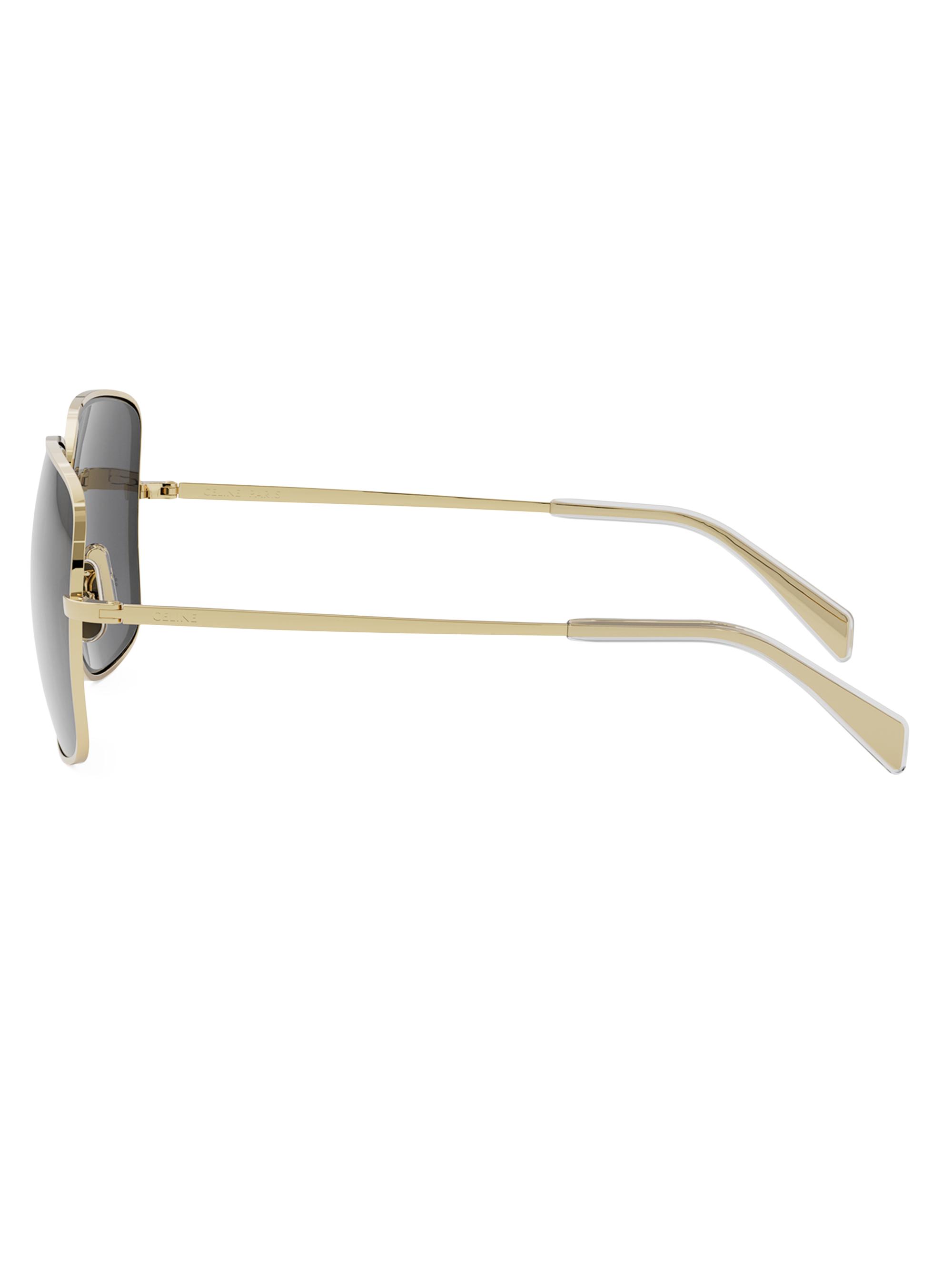 CELINE Rhinestone Triomphe 59MM Square Sunglasses | Saks Fifth Avenue