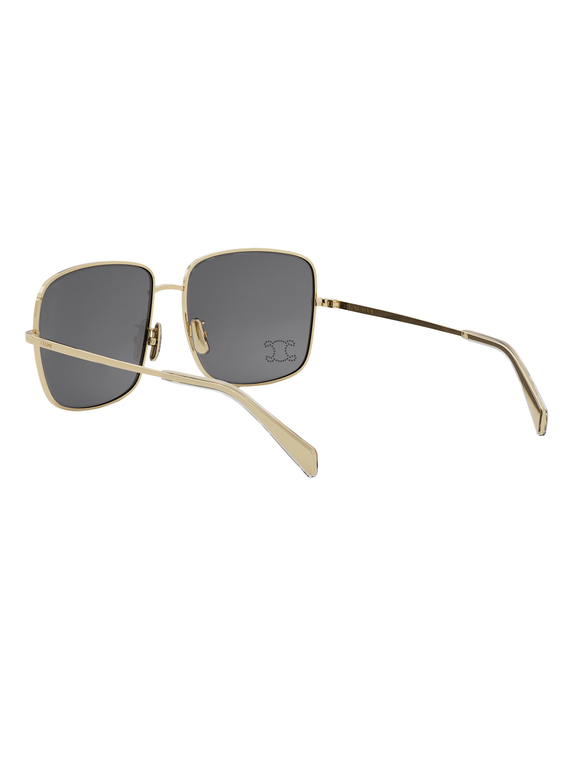 CELINE Rhinestone Triomphe 59MM Square Sunglasses | Saks Fifth Avenue